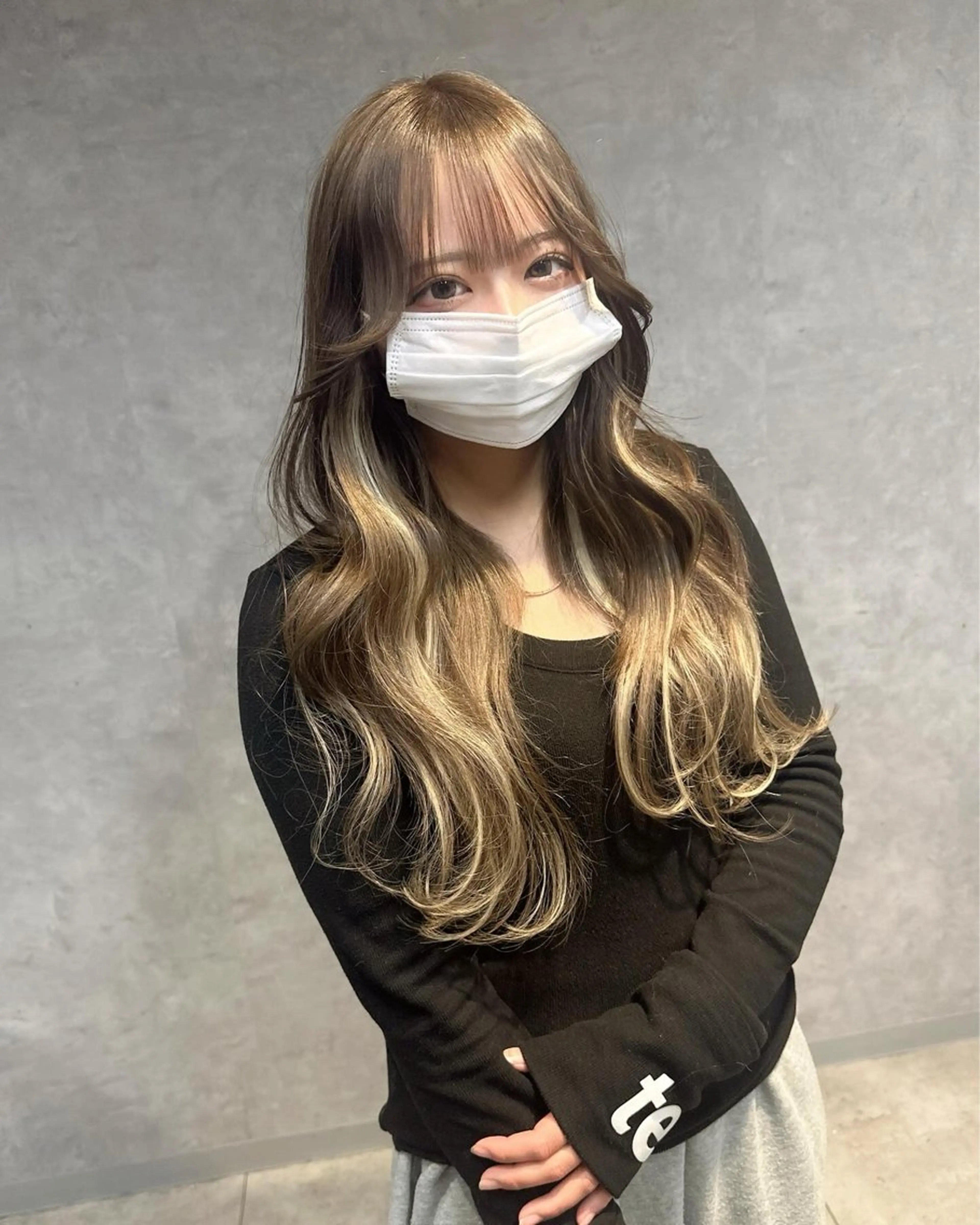 ロング カラー プルエクステ ブリーチ 透明感カラー ハイライトカラー ボブ 🪡プルエクステ🪡 カラエク評価◎ユウゴのヘアスタイル