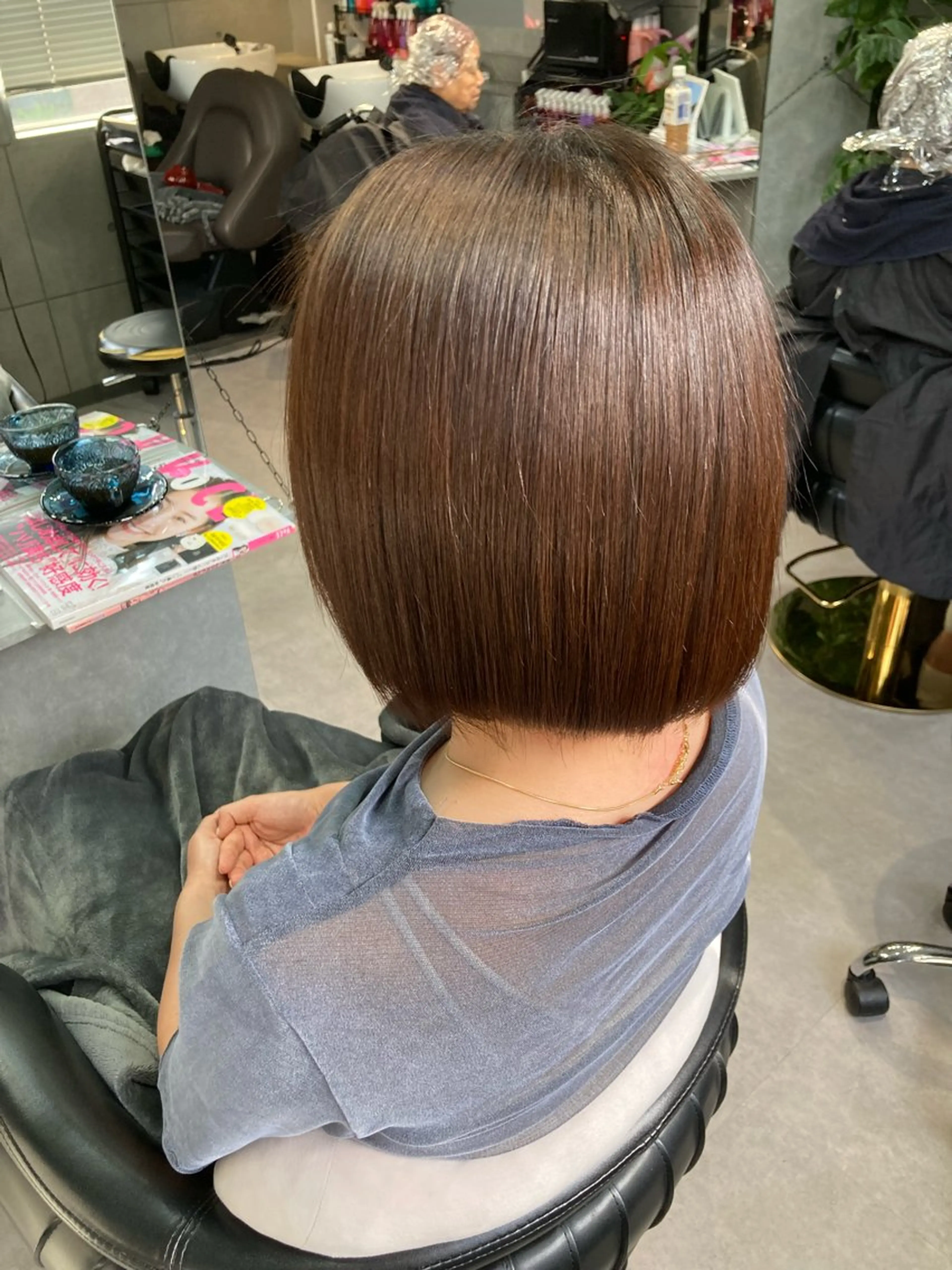 ショート 縮毛矯正 髪質改善☺︎縮毛矯正 ふじい まりんのヘアスタイル