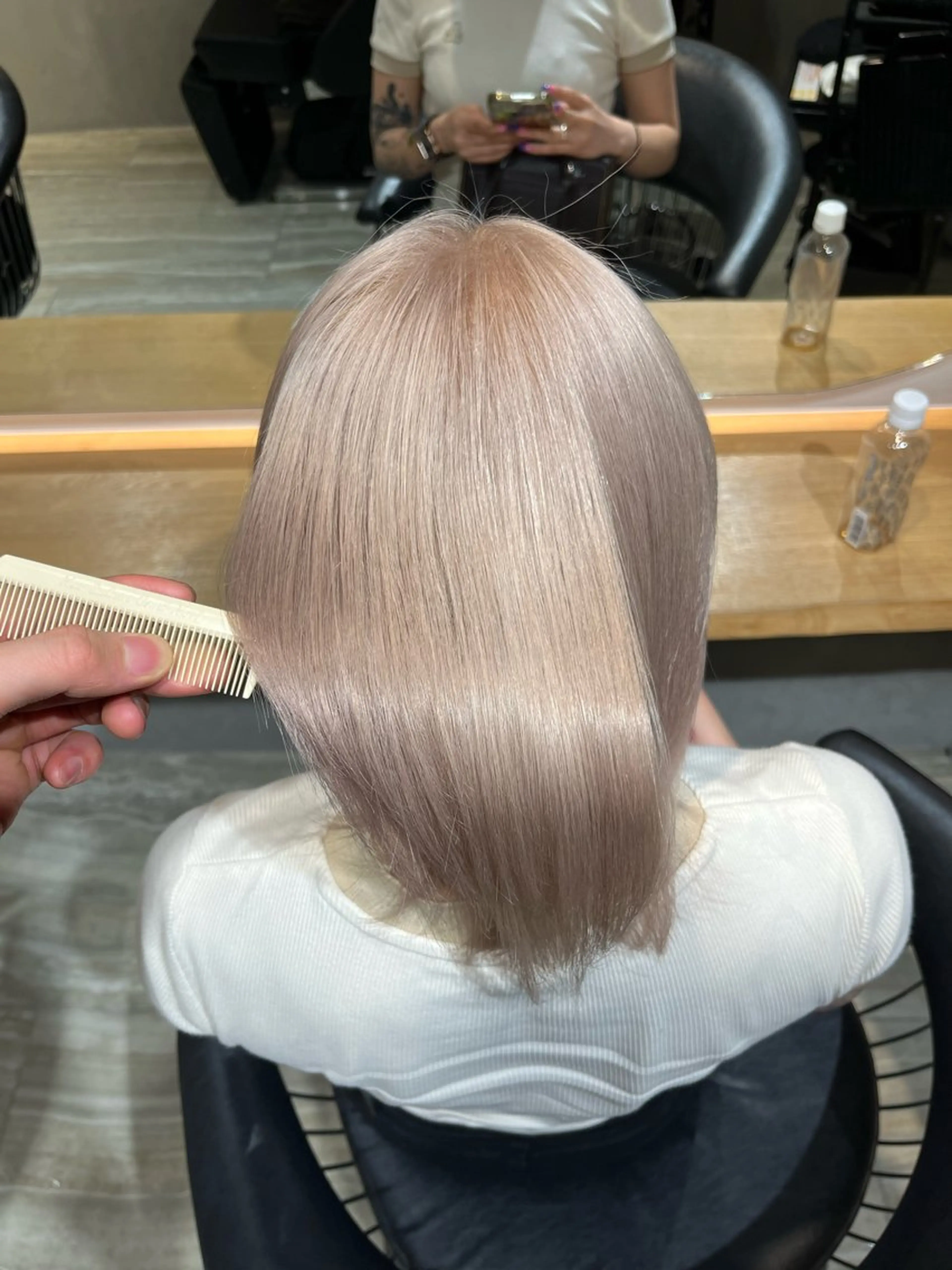 【ブリーチ込み】✨カット＋ケアブリーチ＋ケアカラー＋Aujuaトリートメント✨の写真