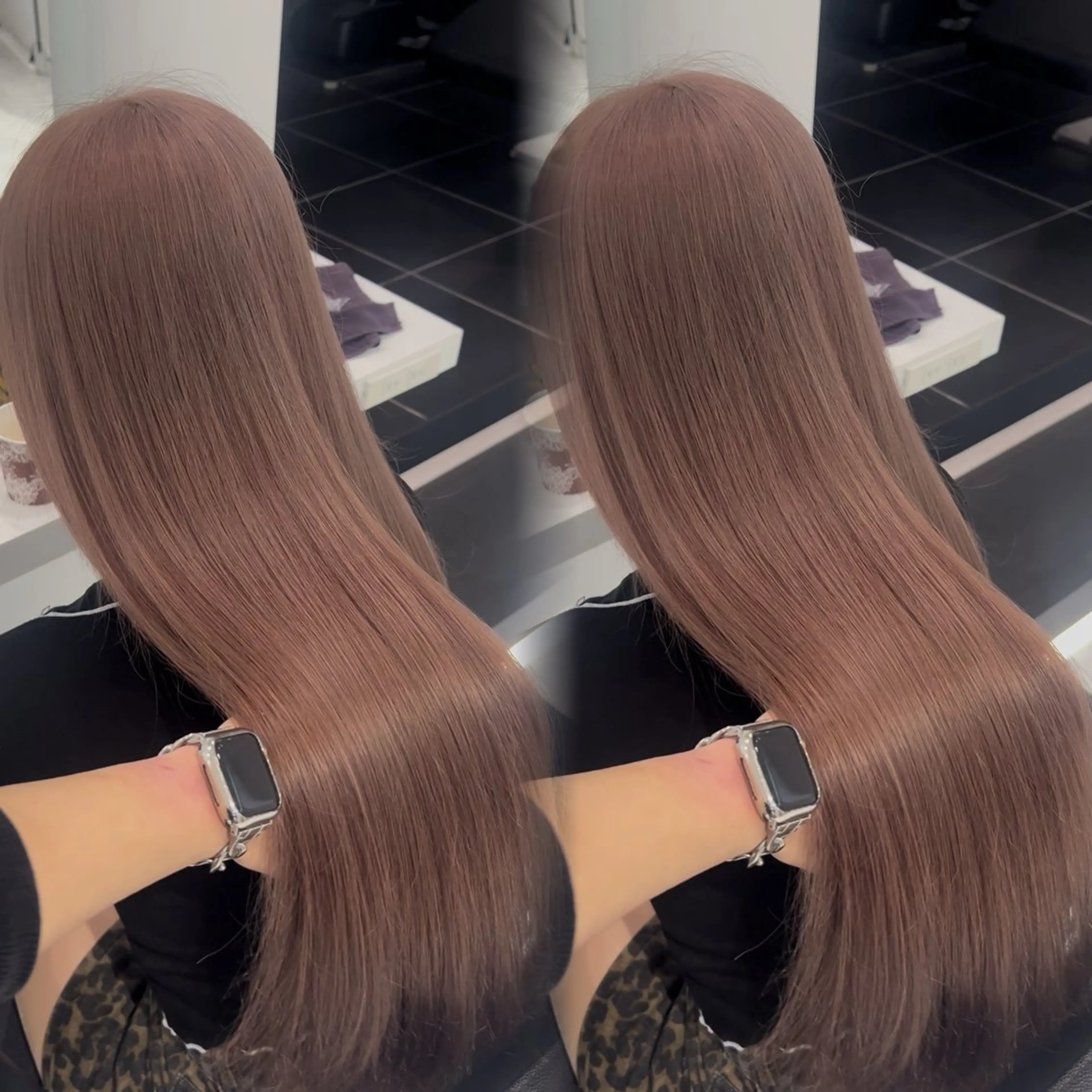 カラー ヘアカラー 🩶透明感ブリーチ カラー🩶 maoのヘアスタイル