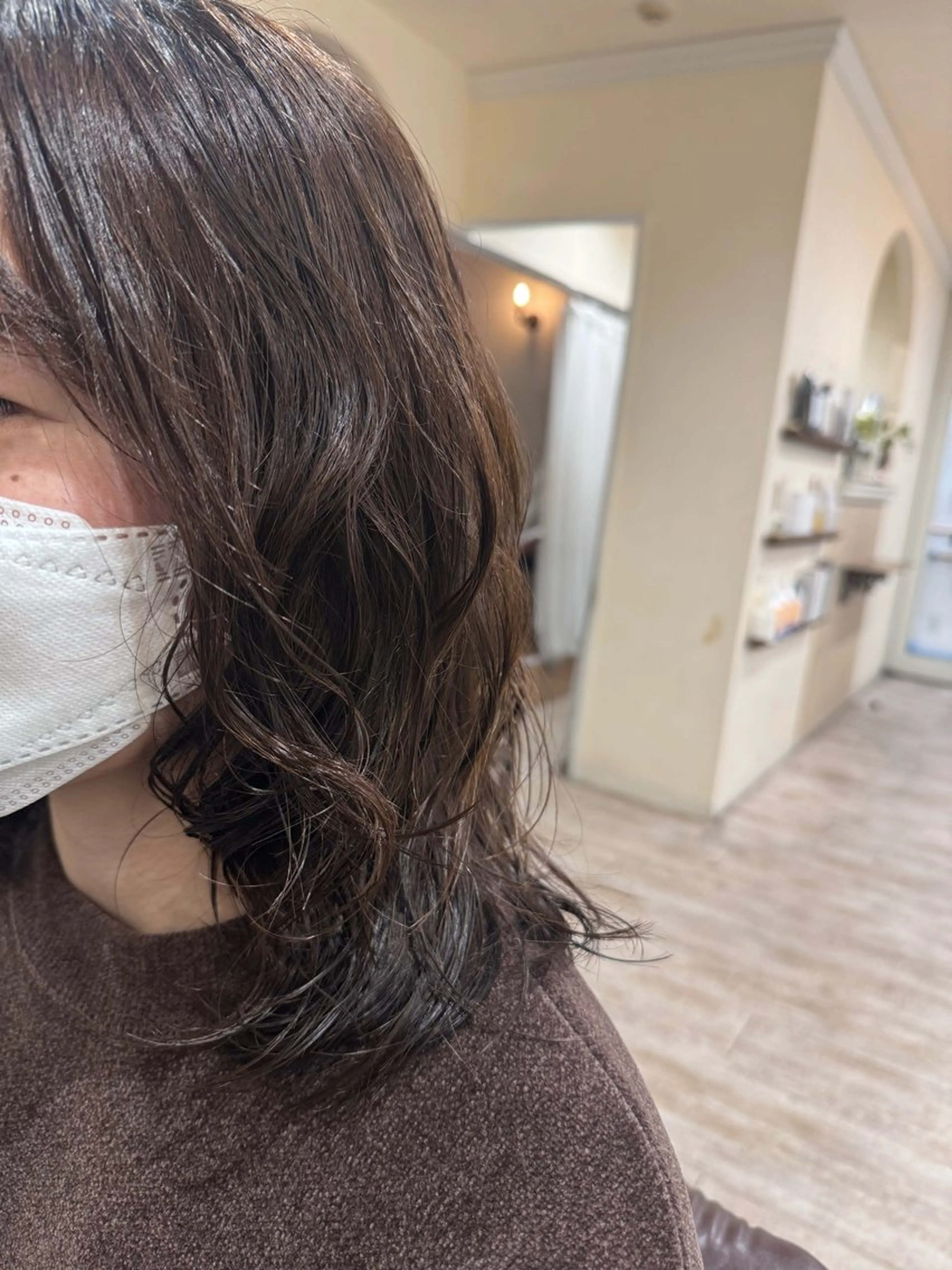 セミロング パーマ ヘアアレンジ セミロングパーマ カット パーマ トリートメント 新越谷noble店長 松本拓也▶◀*.のヘアスタイル