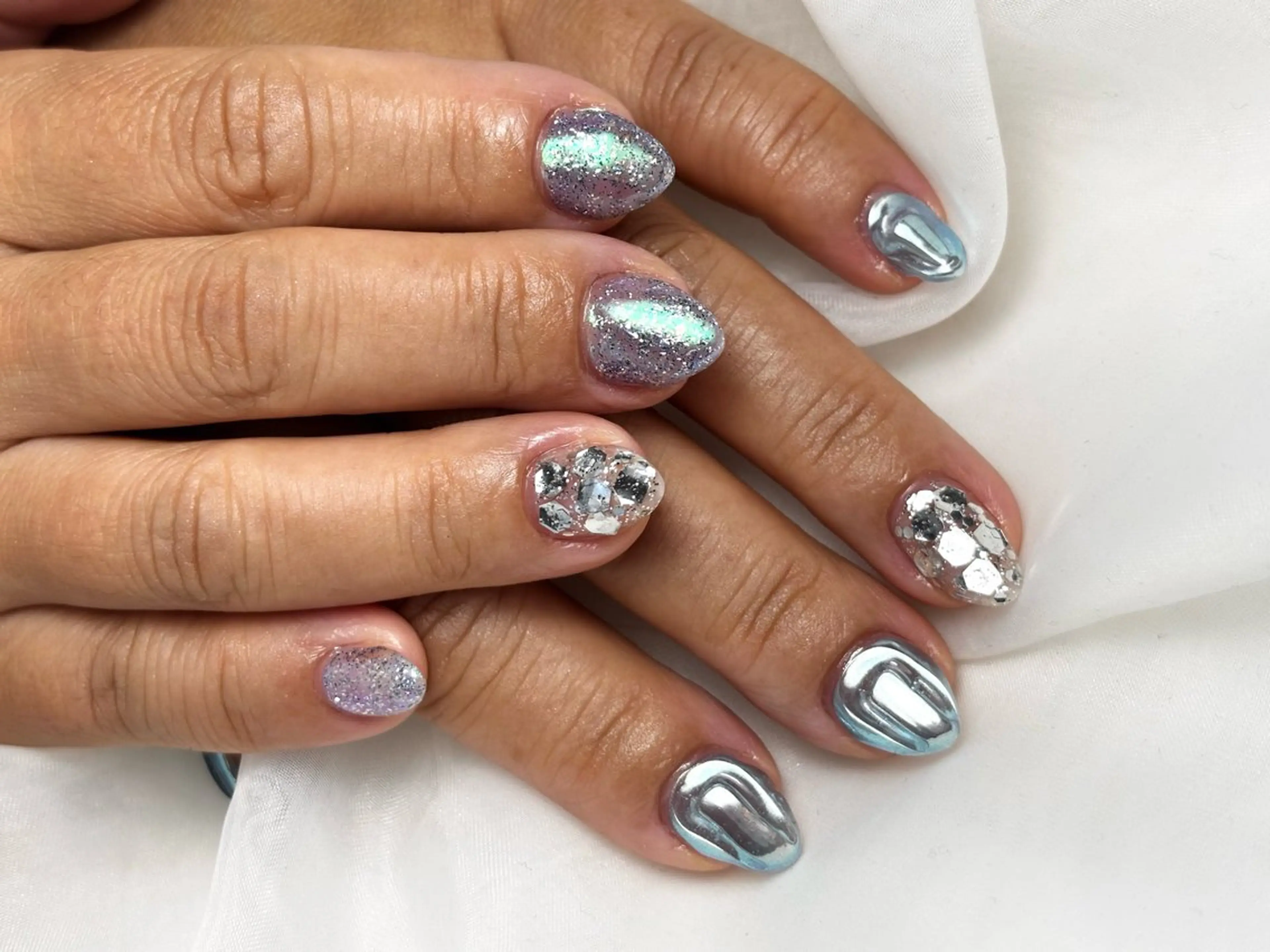 ネイル マグネットネイル フットネイル MIKA ♡のネイルデザイン