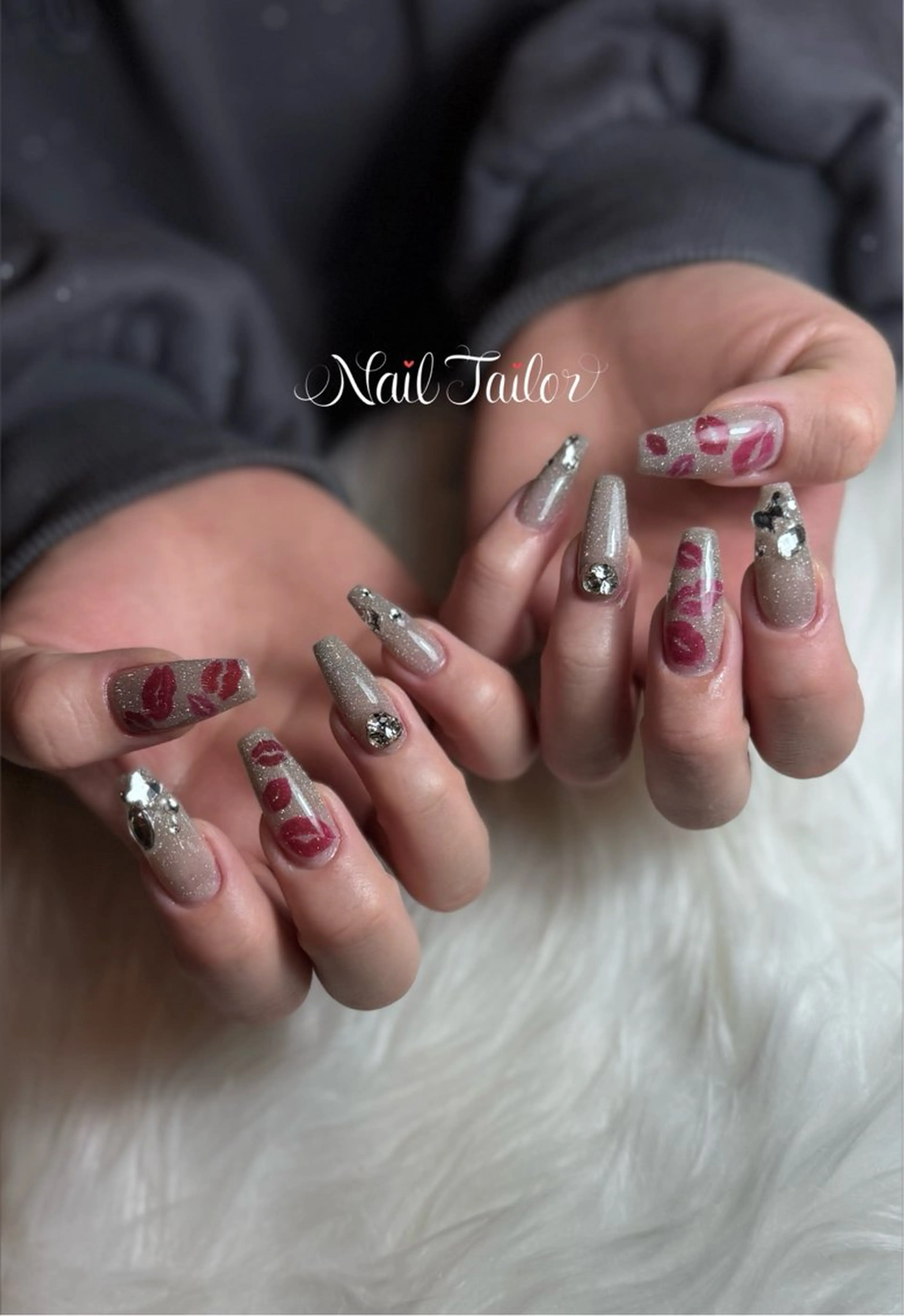 ネイル 長さ出し フラッシュネイル ロングネイル ハンドネイル 〜Nail Tailor〜　ネイルテイラー所属・NailTailor ネイルテイラーのネイルデザイン