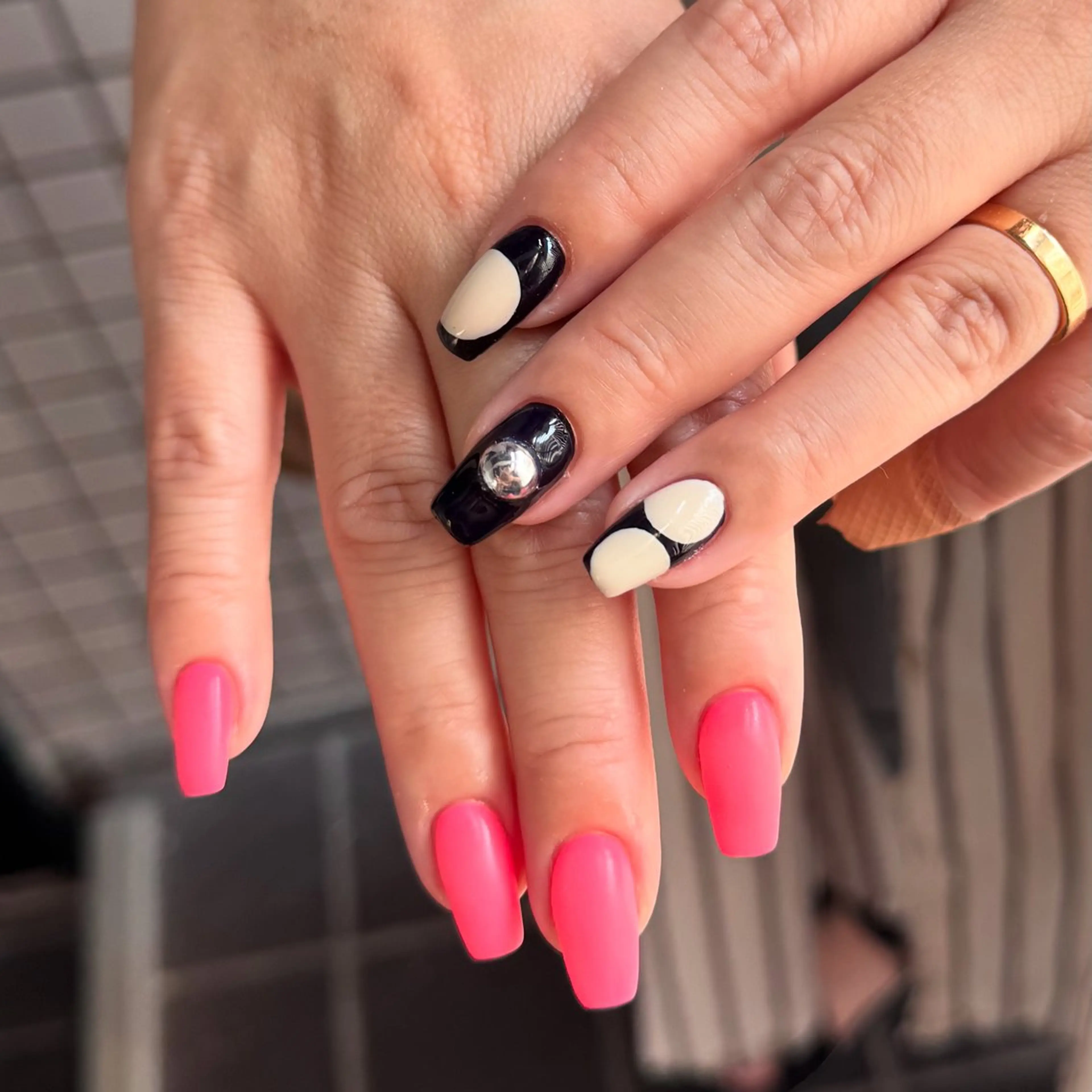 ミディアム 小川 柚香のネイルデザイン