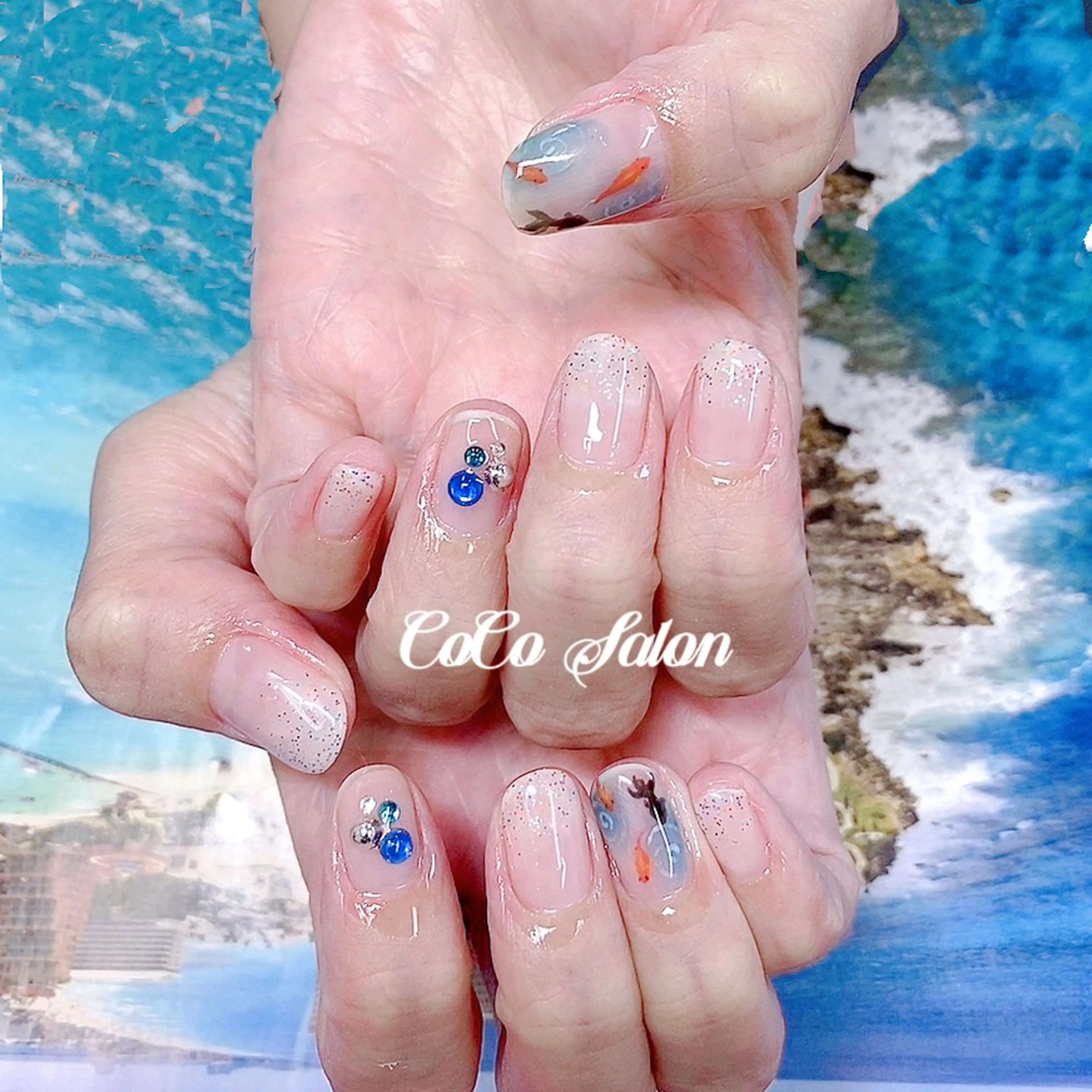 ネイル アートネイル ジェルネイル キラキラネイル オフィスネイル ワンカラーネイル ハンドネイル CoCoSalon ネイル/まつ毛予約のネイルデザイン
