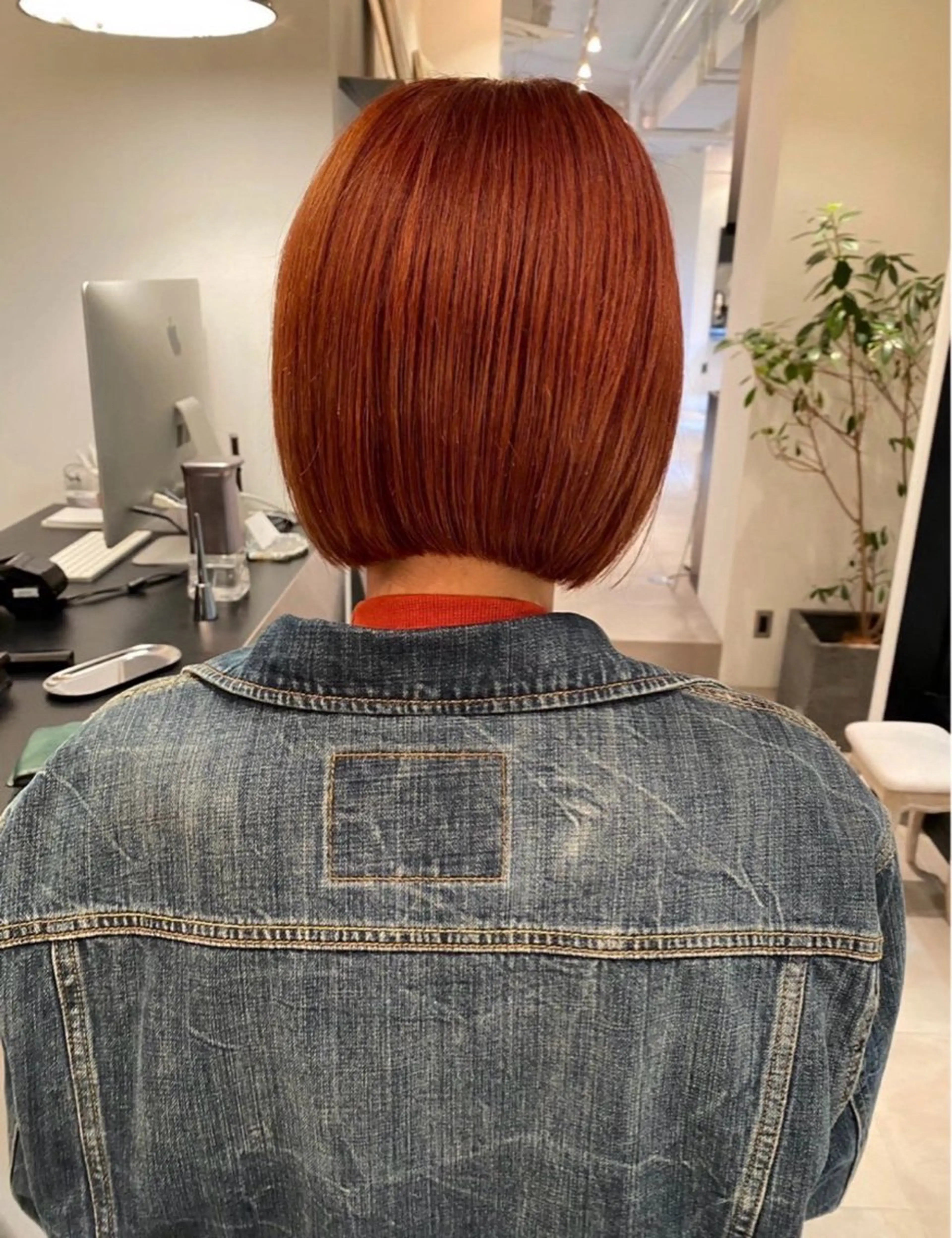 ミディアム 韓国風ヘア ヘアカラー 落合 智登世/ カラーモデル募集中のヘアスタイル