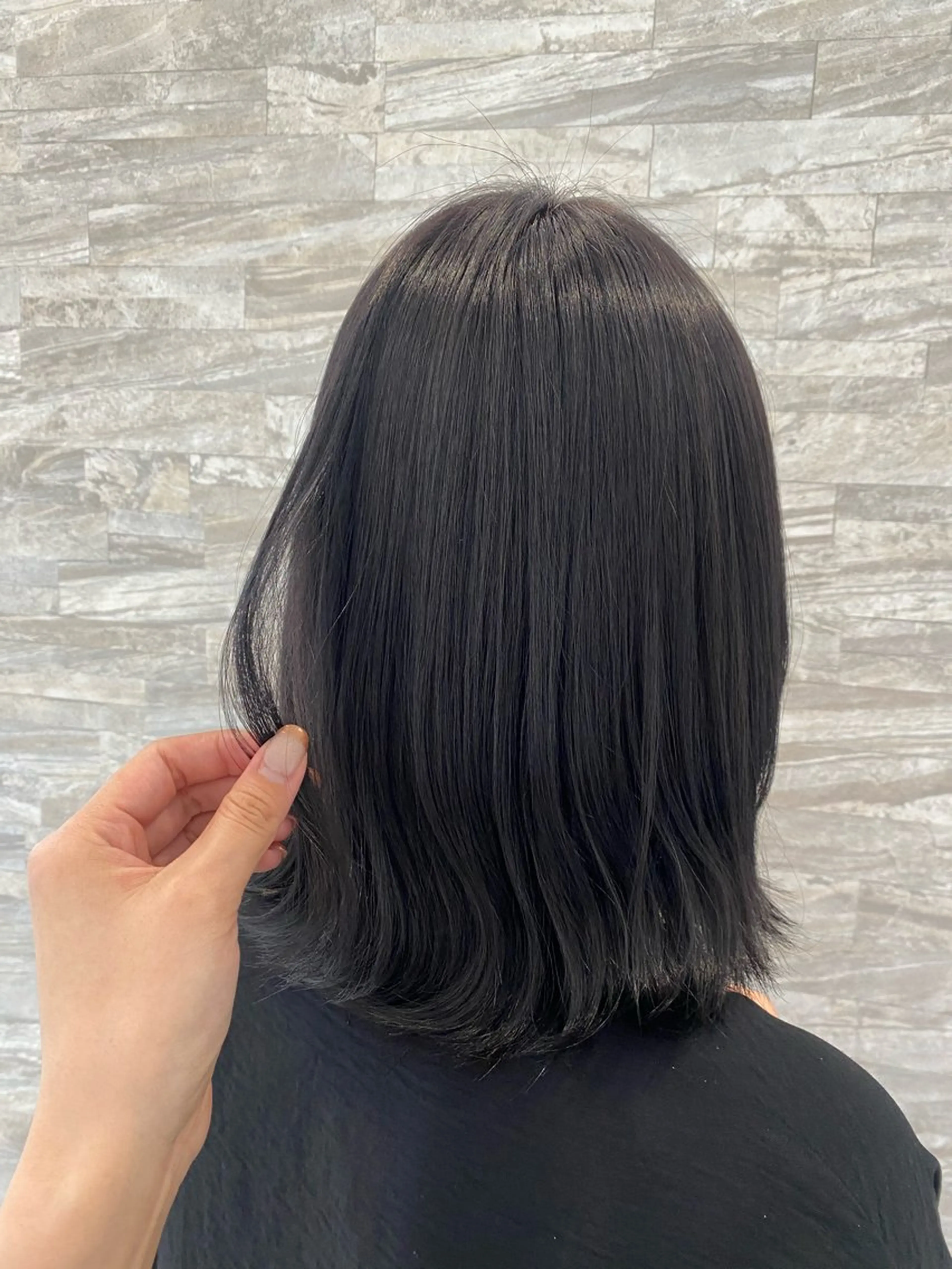 ミディアム ヘアカラー JILL    hair所属・maki💖 ボブ/縮毛矯正のヘアスタイル