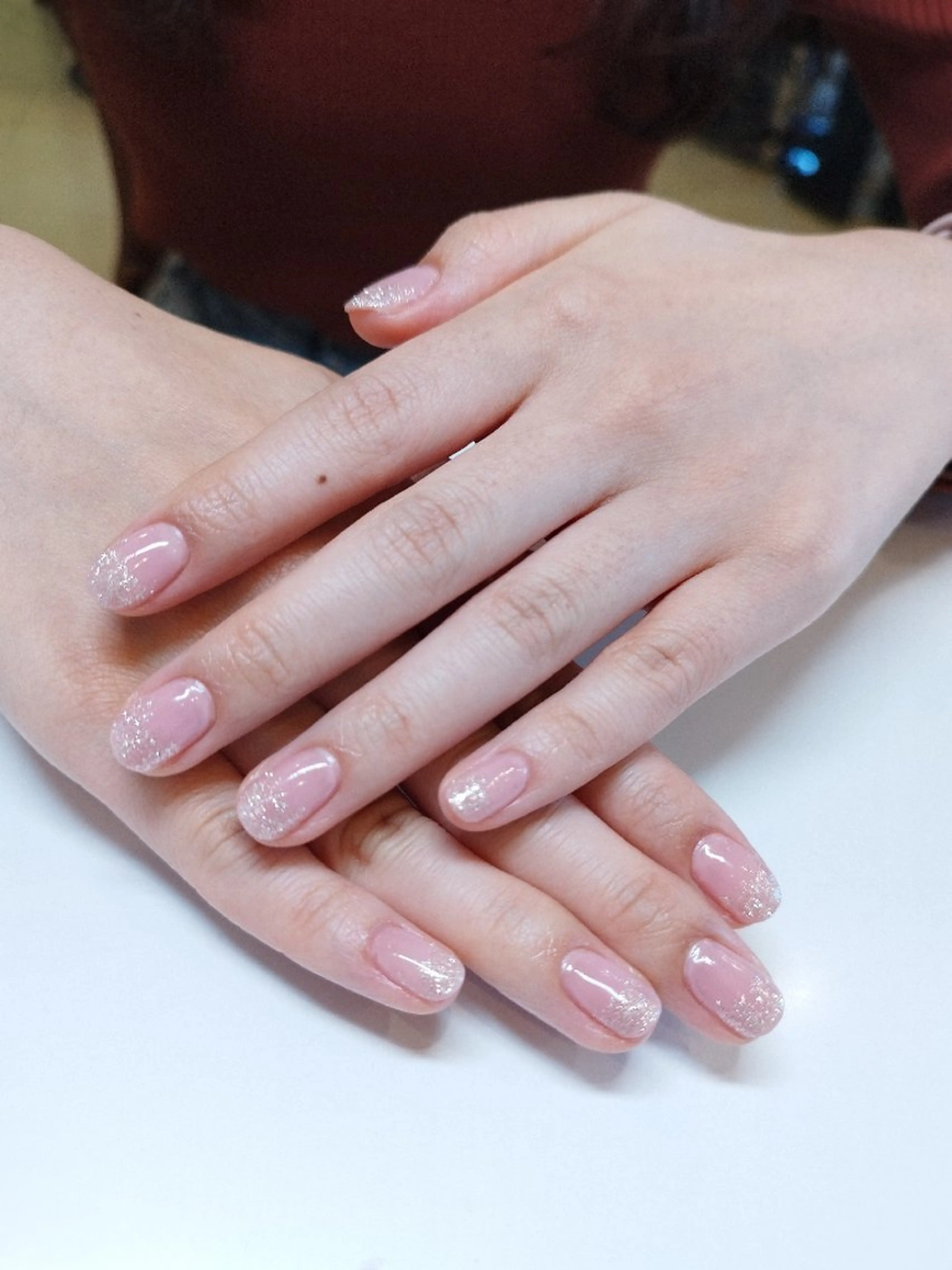 シンプルジェルネイル（ソフトジェルオフあり）の写真