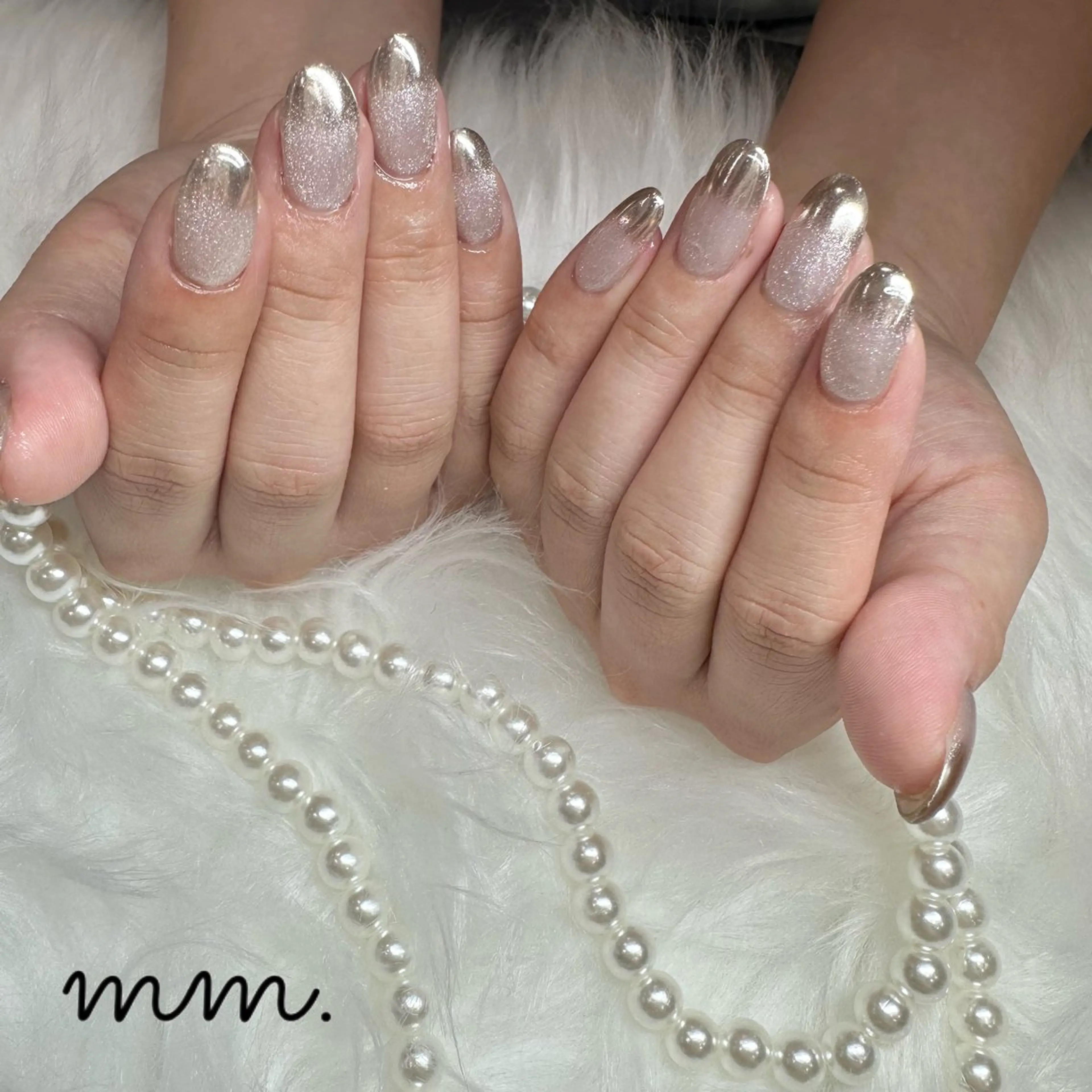 ネイル ハンドネイル 🩷🩵mm.大宮 Riyo🧸🩵🩷のネイルデザイン