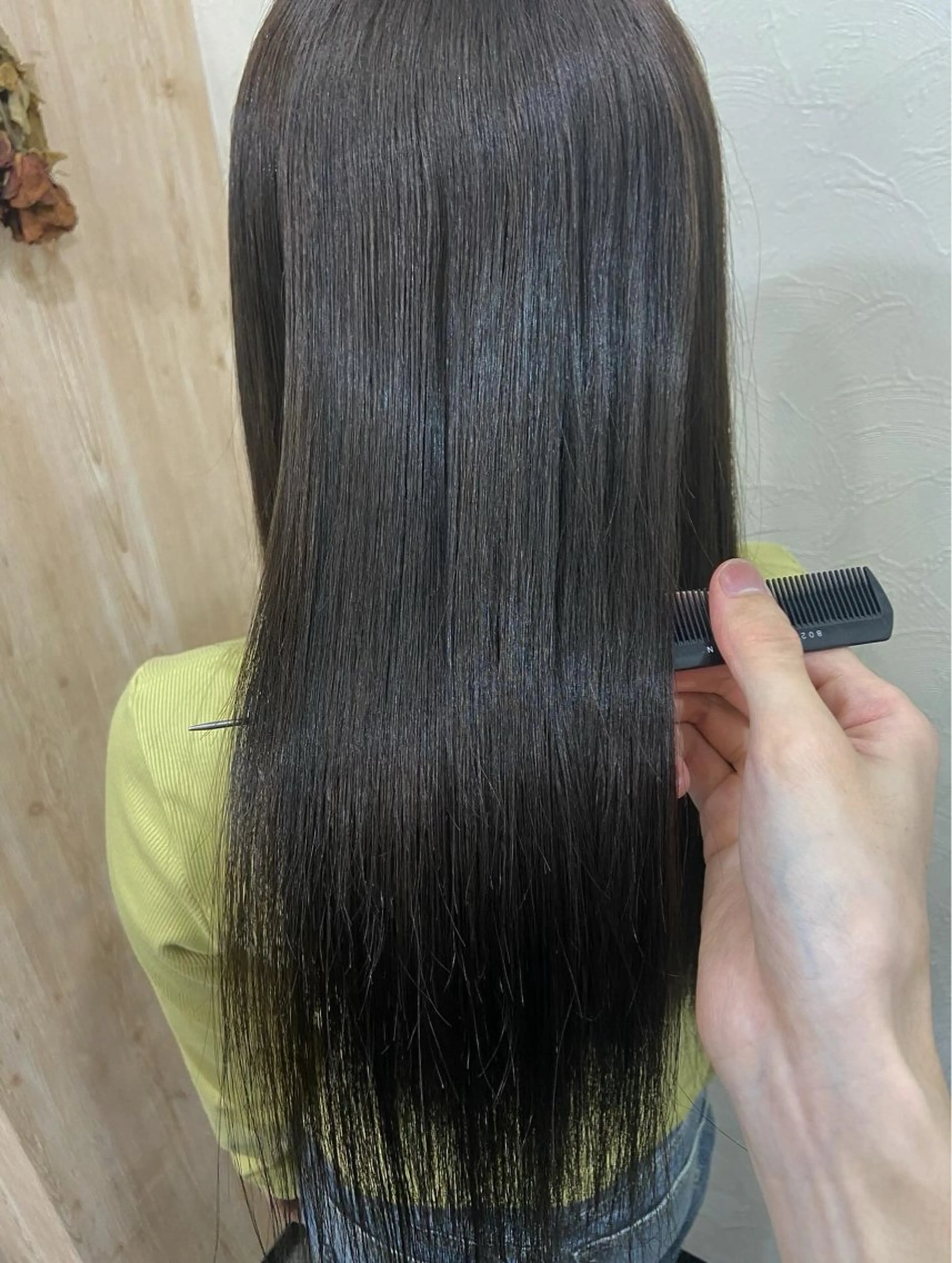 ロング カラー ブリーチ グレージュ オリーブグレージュ オリーブグレー 【縮毛矯正＆カラー】 RAN.のヘアスタイル