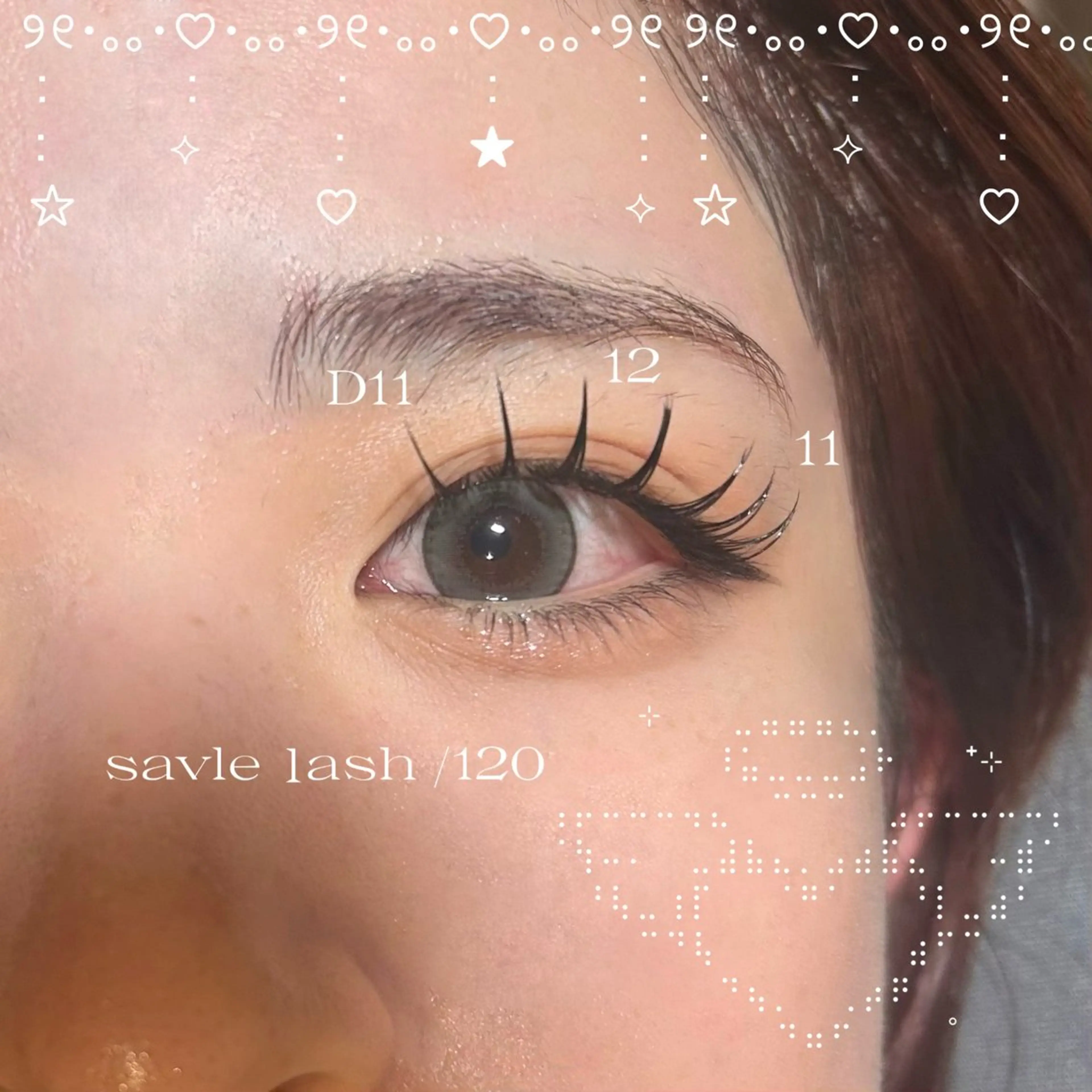 マツエク・マツパ YUI  アイリスト ᐩᕀ UNELMAのマツエク・マツパデザイン