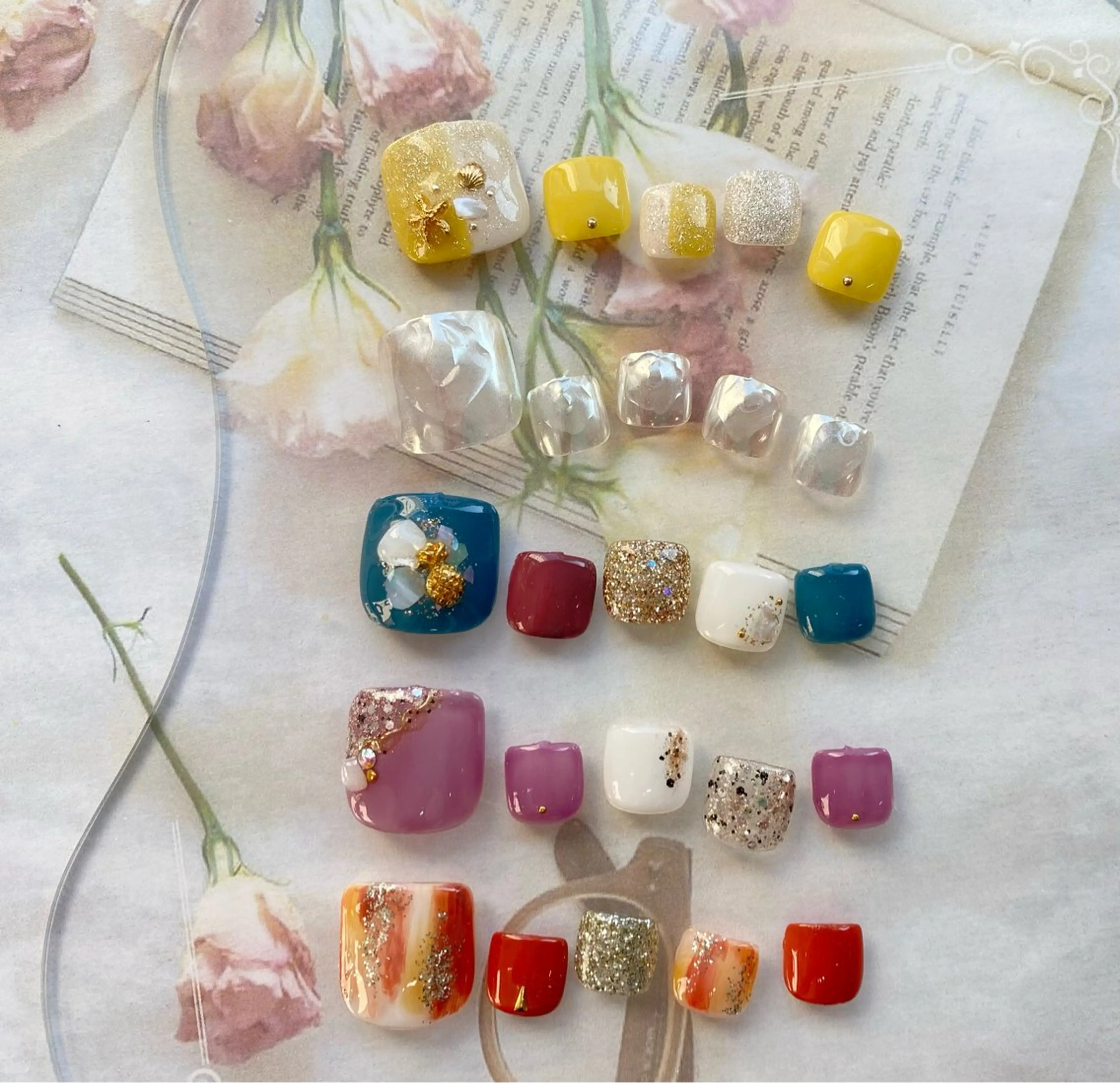 🩰🤍【オフなし】フット定額デザイン🩰ノンサンディングジェルの写真