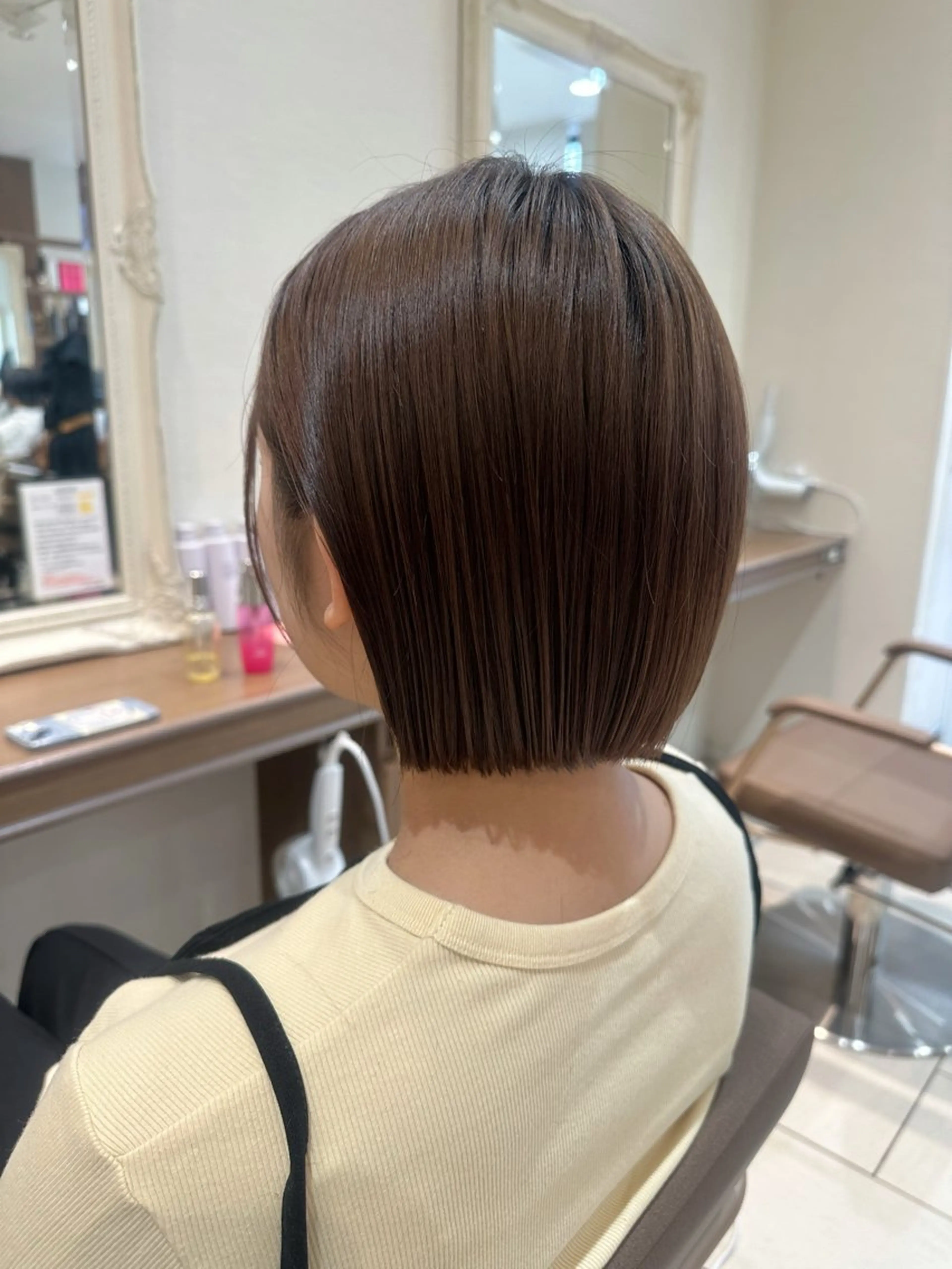 ミディアム ボブ カット 田畑 あやののヘアスタイル