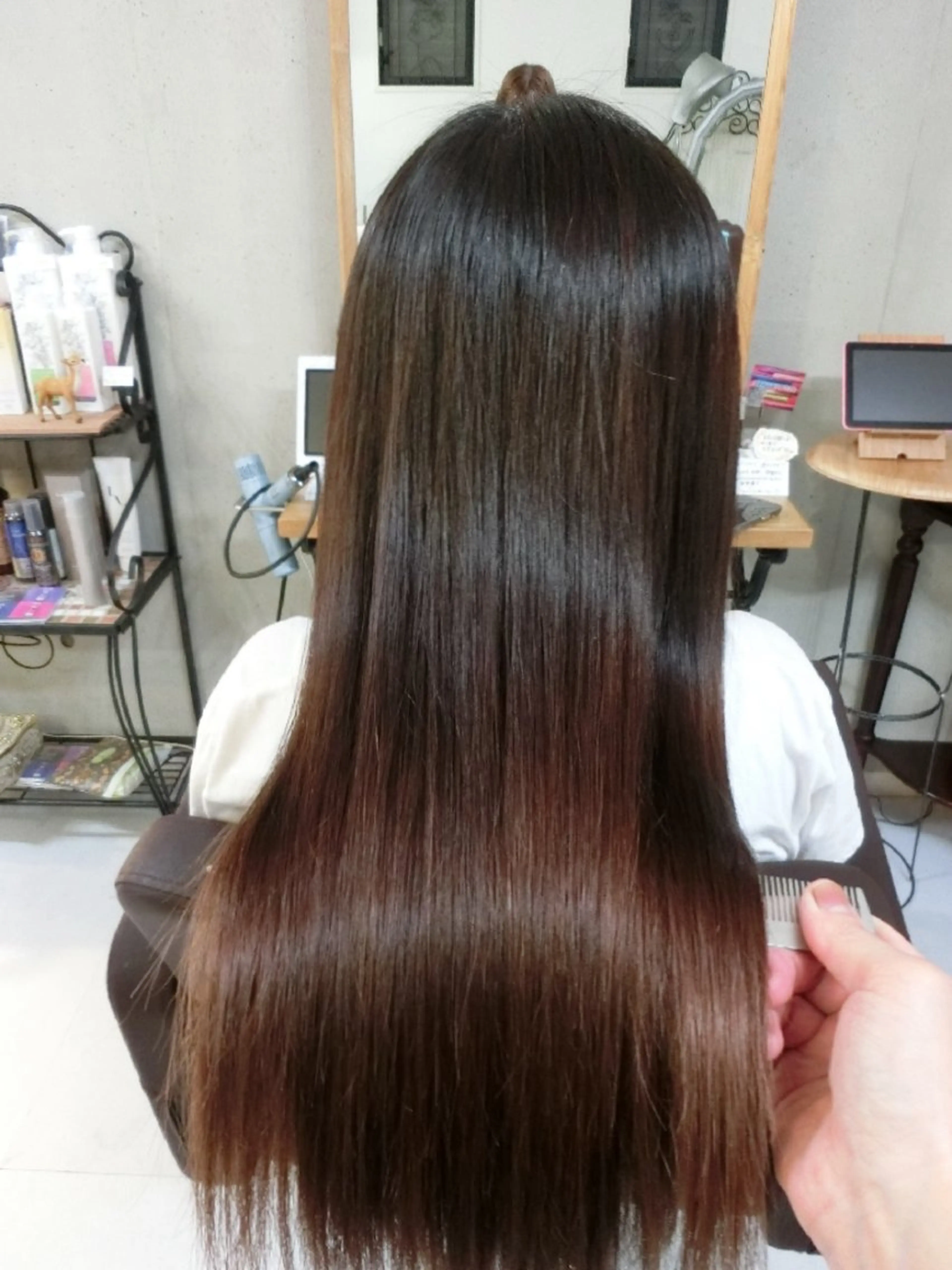 ロング カット 縮毛矯正 ma cherie 　naoのヘアスタイル
