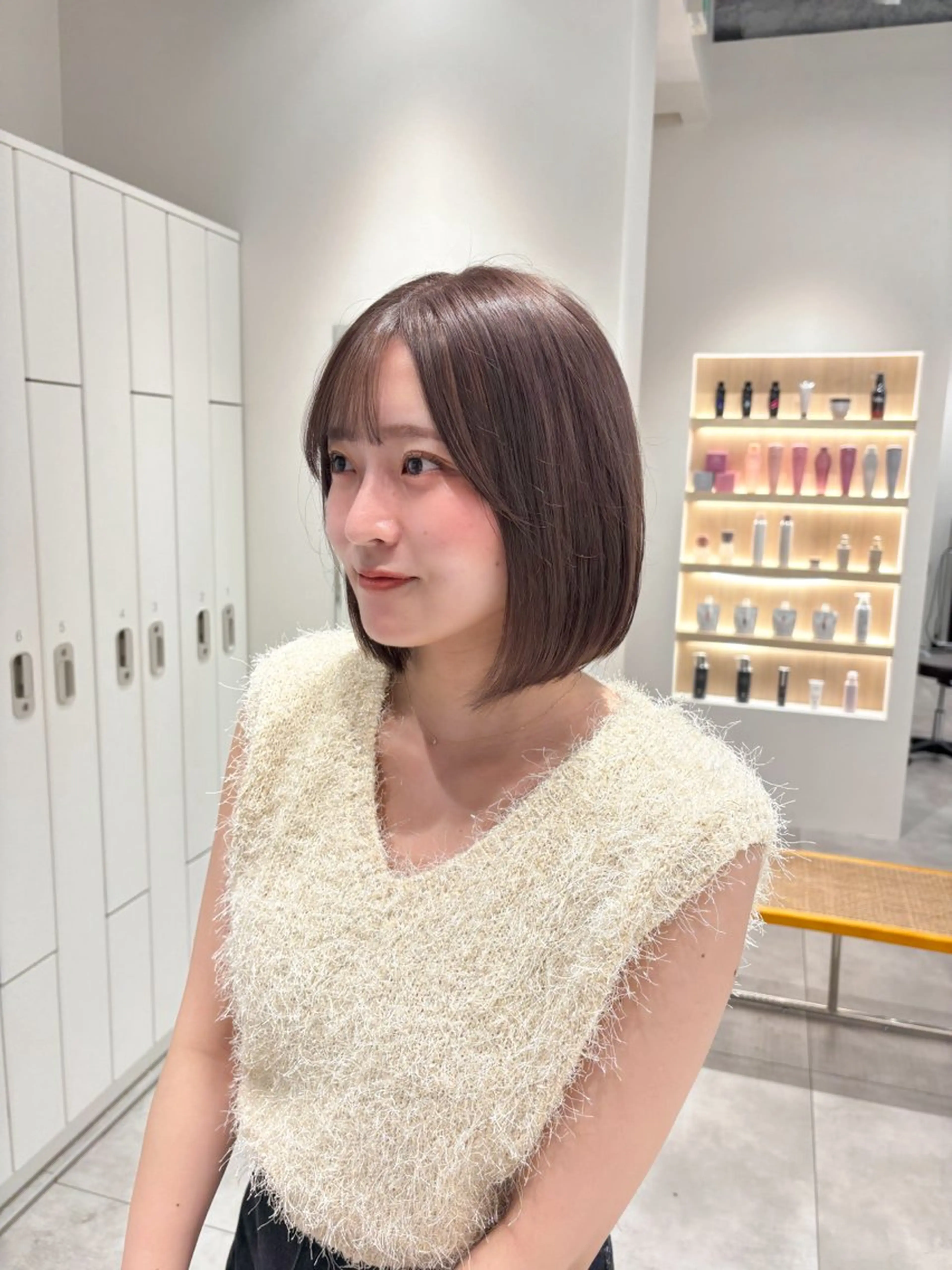 ショート カラー Unami 表参道所属・ばんちなつ / ボブ/透明感カラーのヘアスタイル