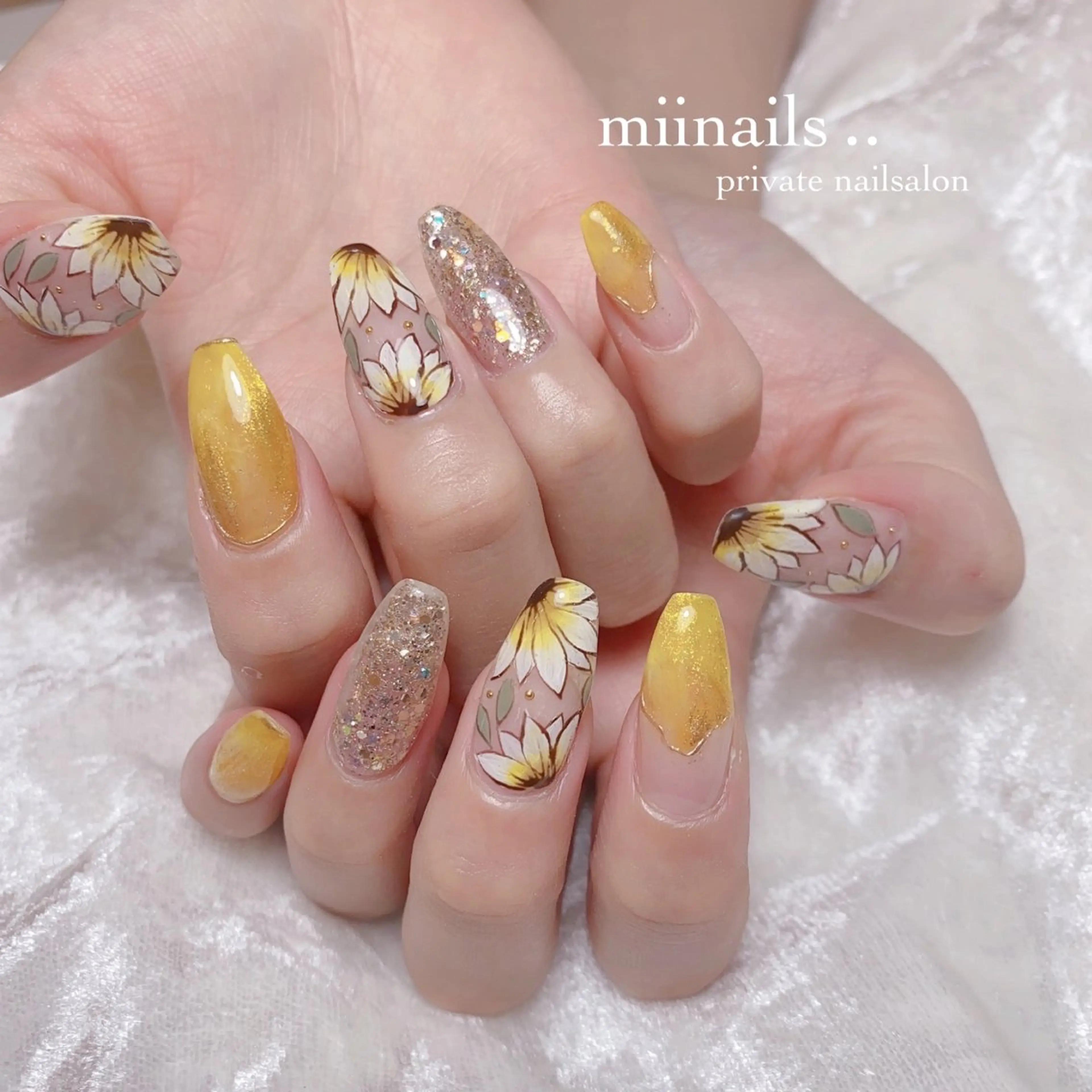 ネイル 韓国ネイル ワンホンネイル ハンドネイル nailsalon miinailsのネイルデザイン
