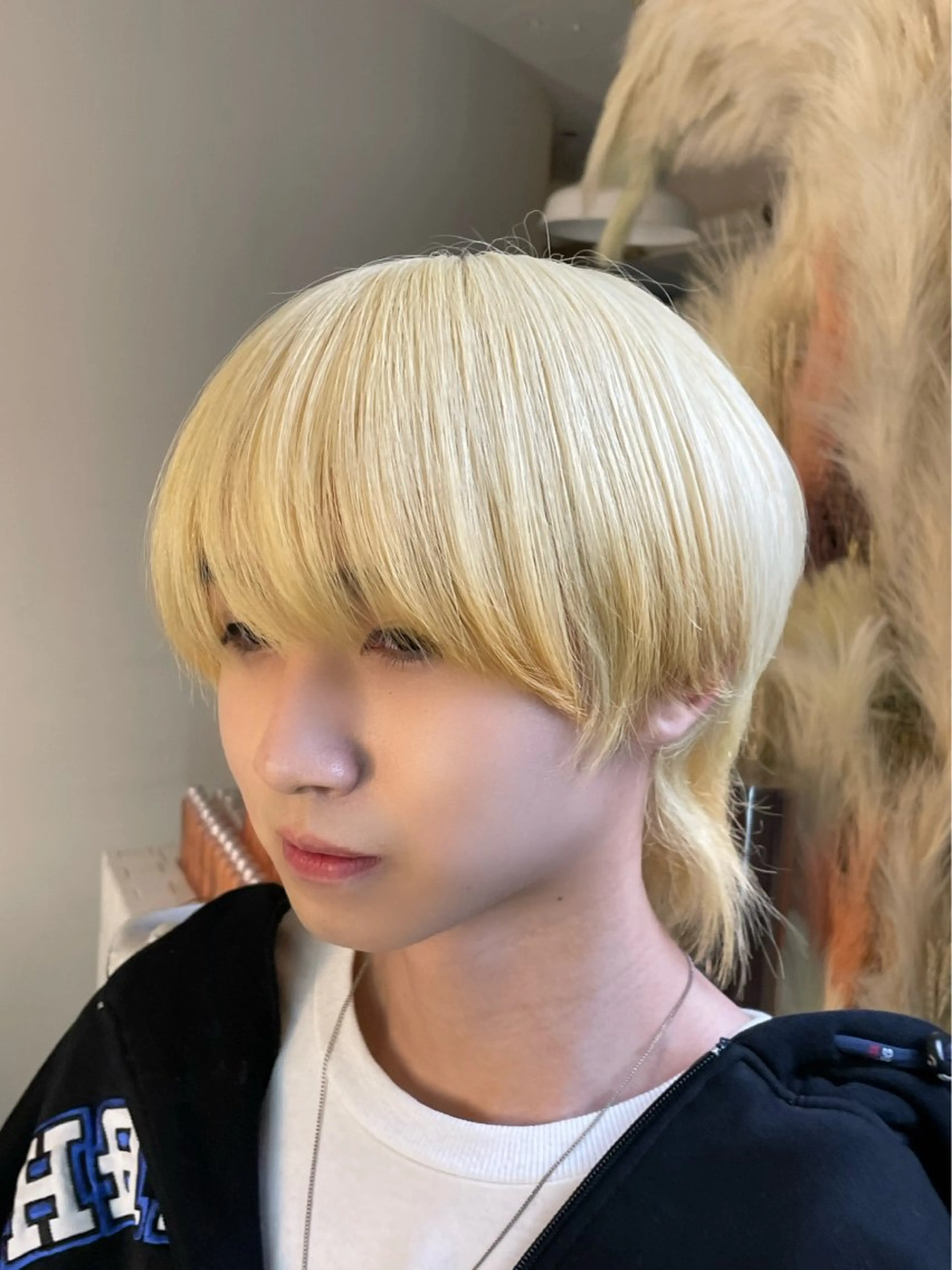 ショート カラー メンズ La fith hair sept 銀座店所属・KOGA／ パーマモデル募集のヘアスタイル