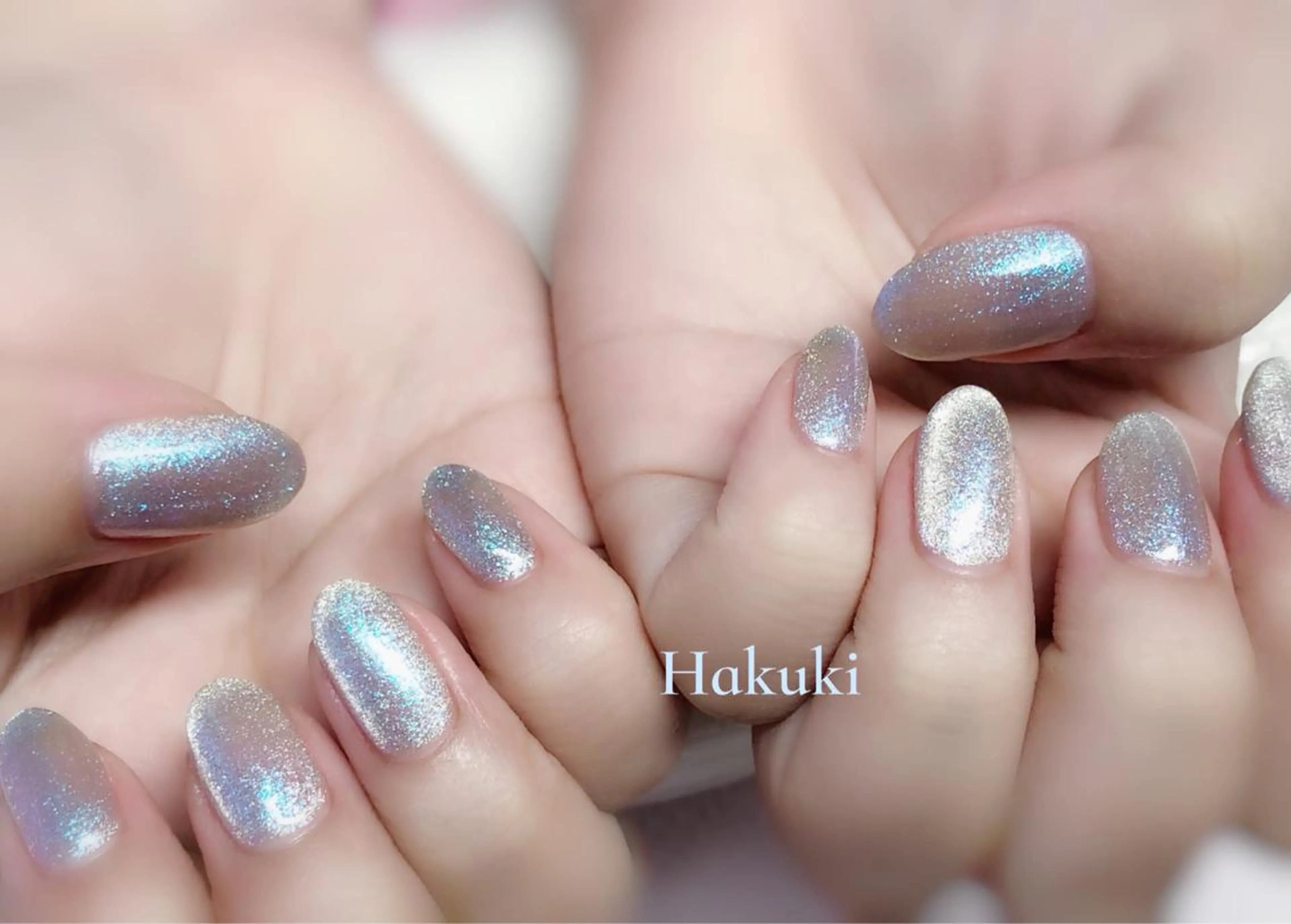 ネイル ハンドネイル ハンドケア ハク キのネイルデザイン