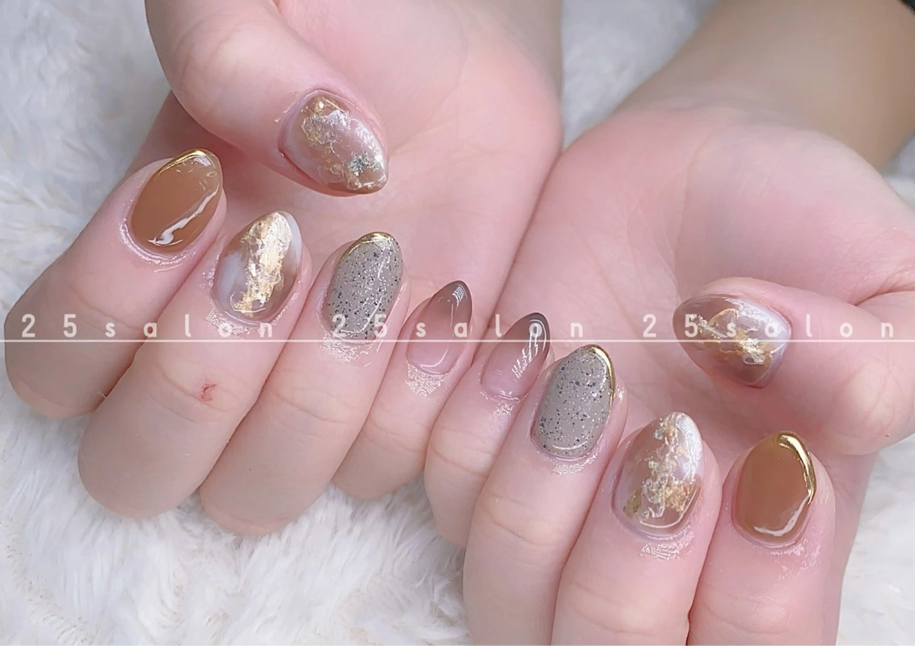 ネイル ジェルネイル 韓国ネイル ニュアンスネイル パラジェル ワンホンネイル 2 5のマツエク・マツパデザイン