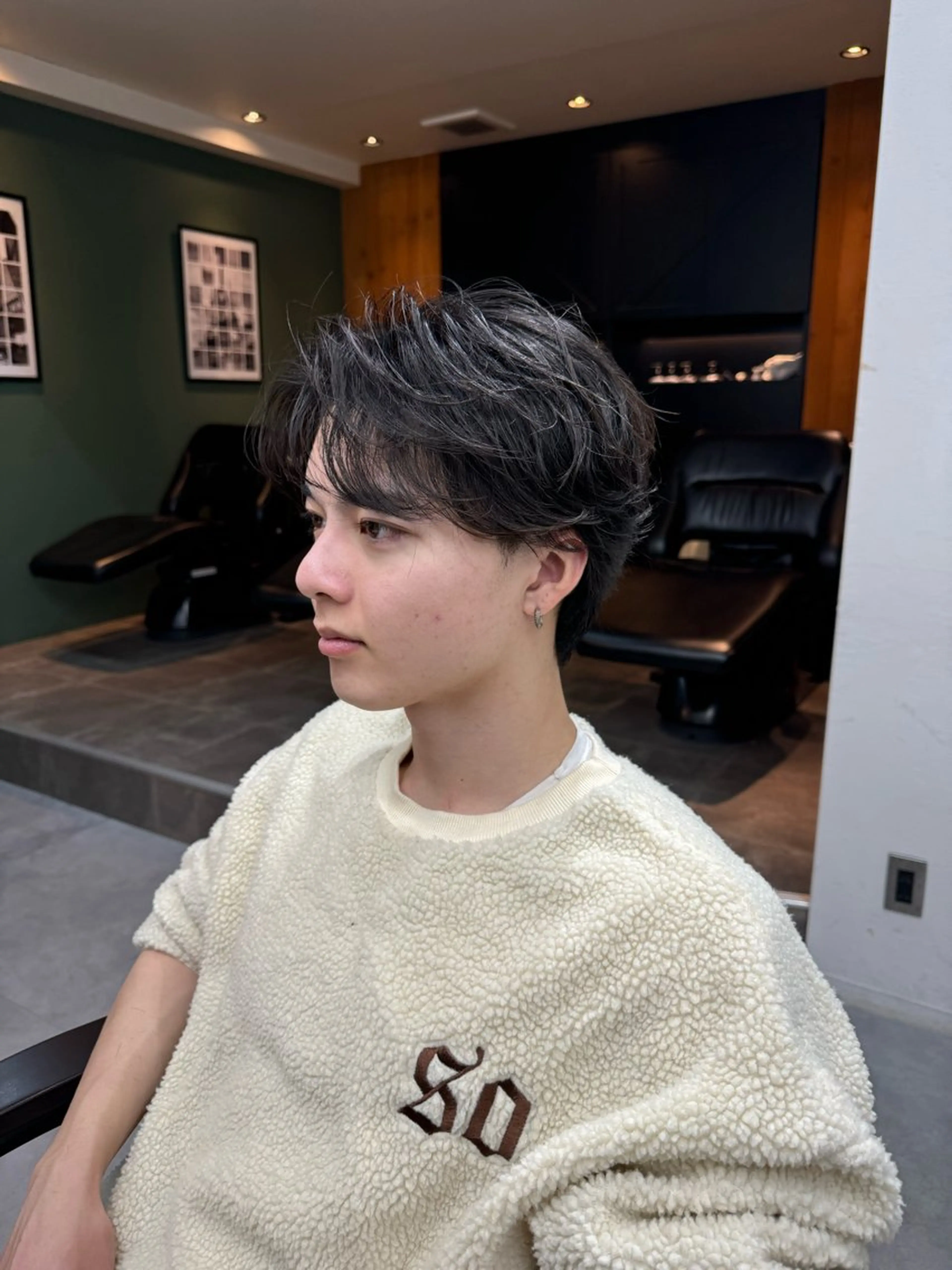 パーマ メンズ メンズパーマ ニュアンスパーマ カット パーマ シャドウパーマ/ 波巻パーマYu-Kiのヘアスタイル