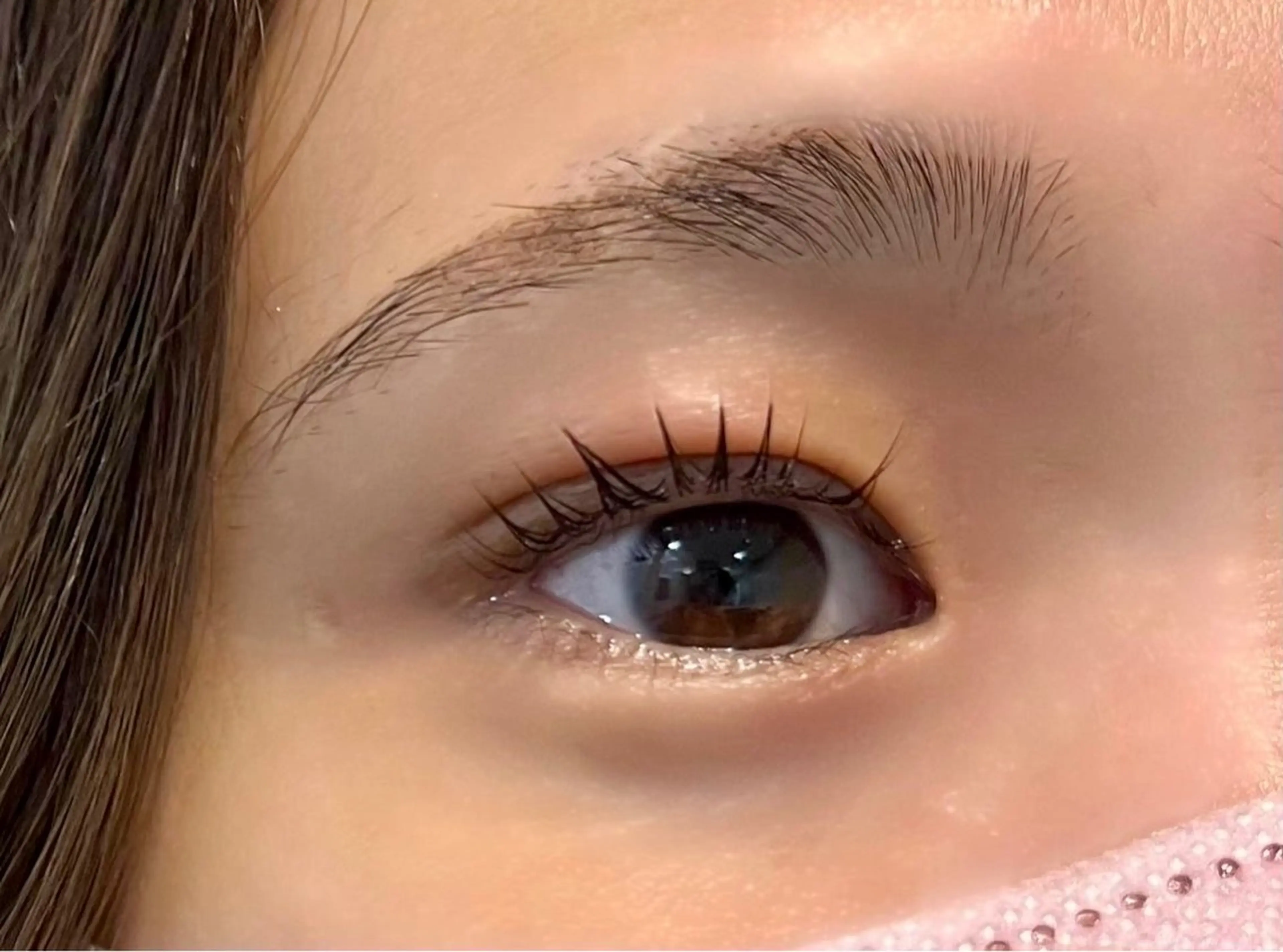 マツエク・マツパ マツパ 暖色カラー❤️横浜 エクステらん🦖のヘアスタイル