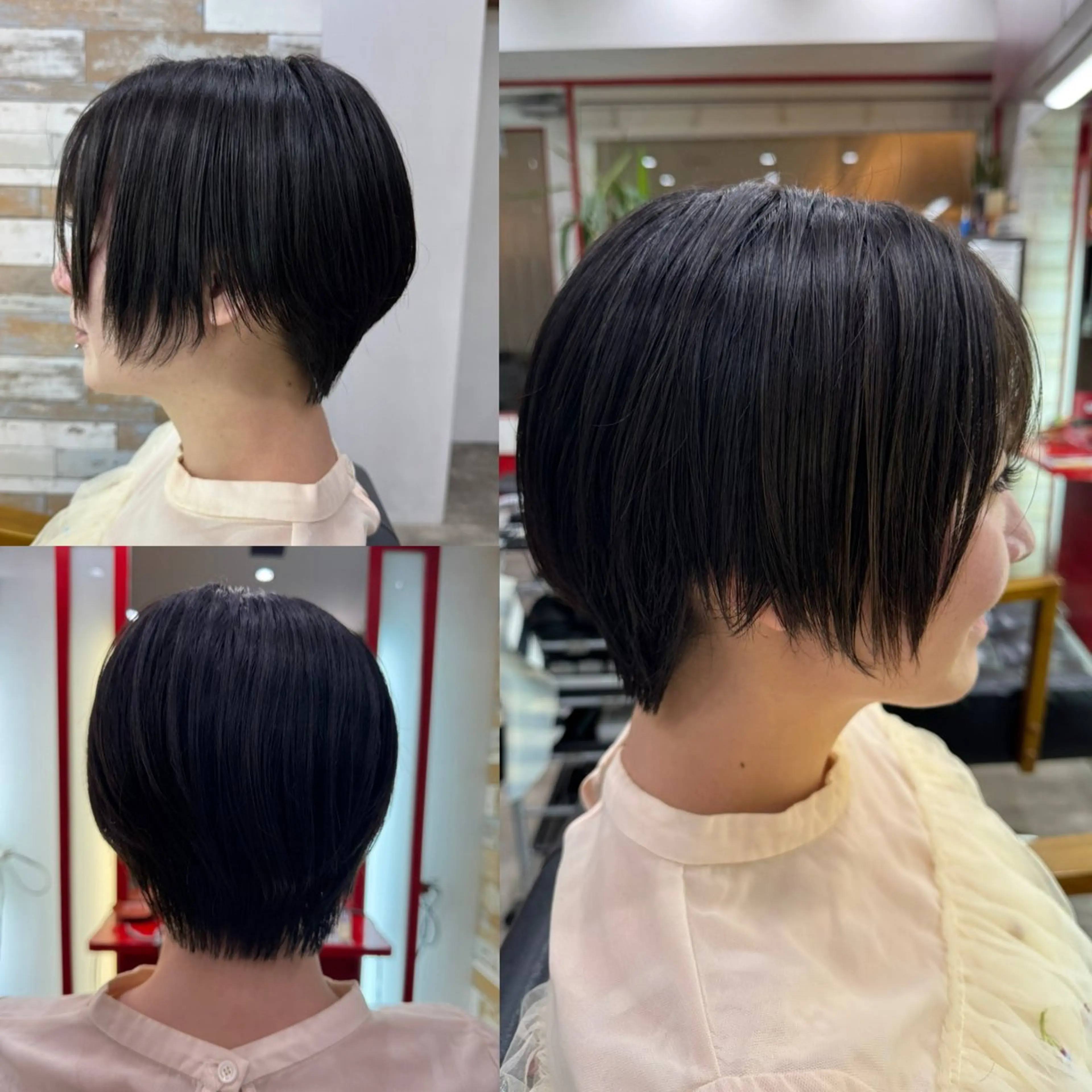 ショート ショートボブ ボブ ショートヘア カット トリートメント 居心地の良さ◎ 明るいお店です◎のヘアスタイル