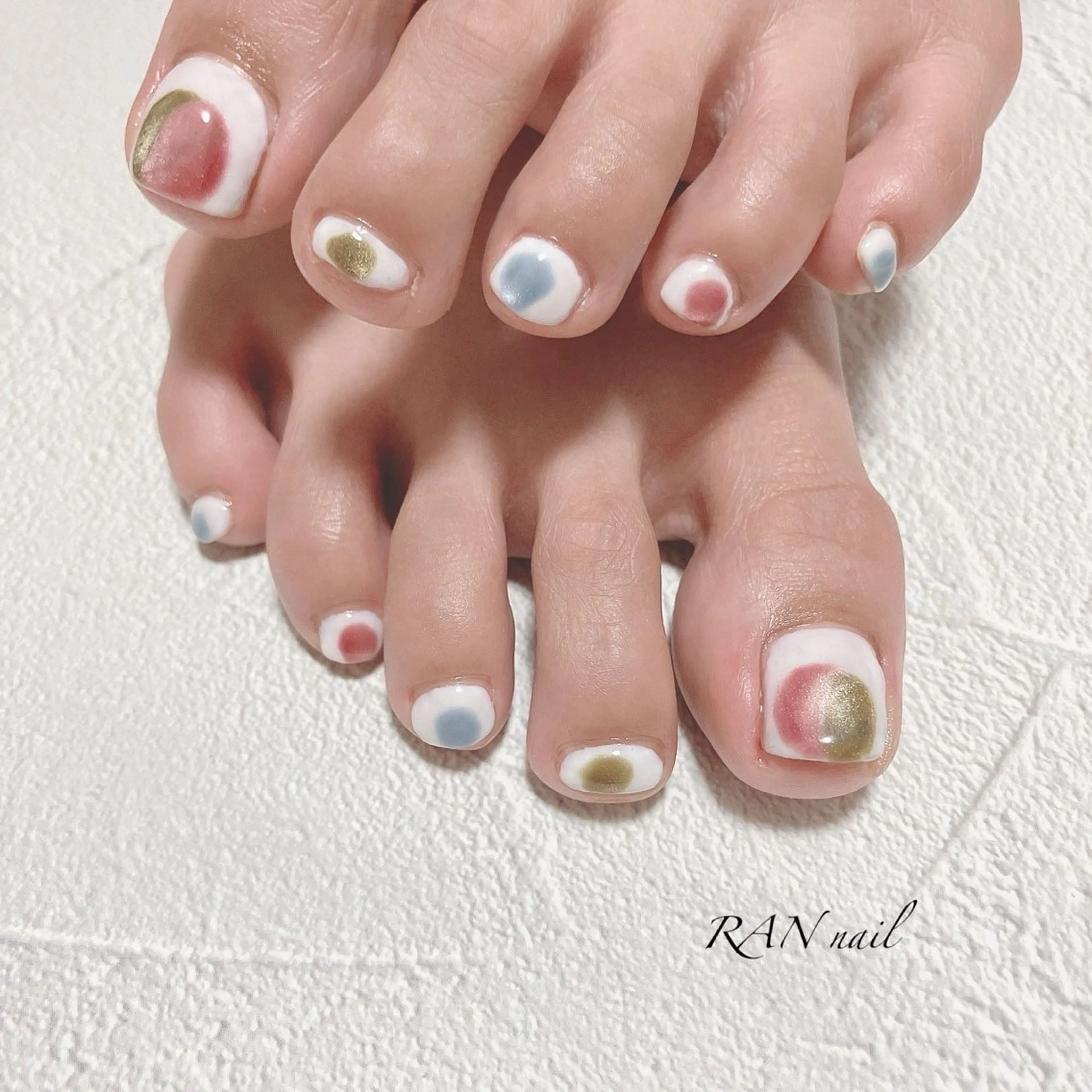 ネイル アートネイル フットネイル キラキラネイル マグネットネイル 夏ネイル ハンドネイル フットネイル RAN nail 〜ランネイル〜所属・RAN nailのネイルデザイン