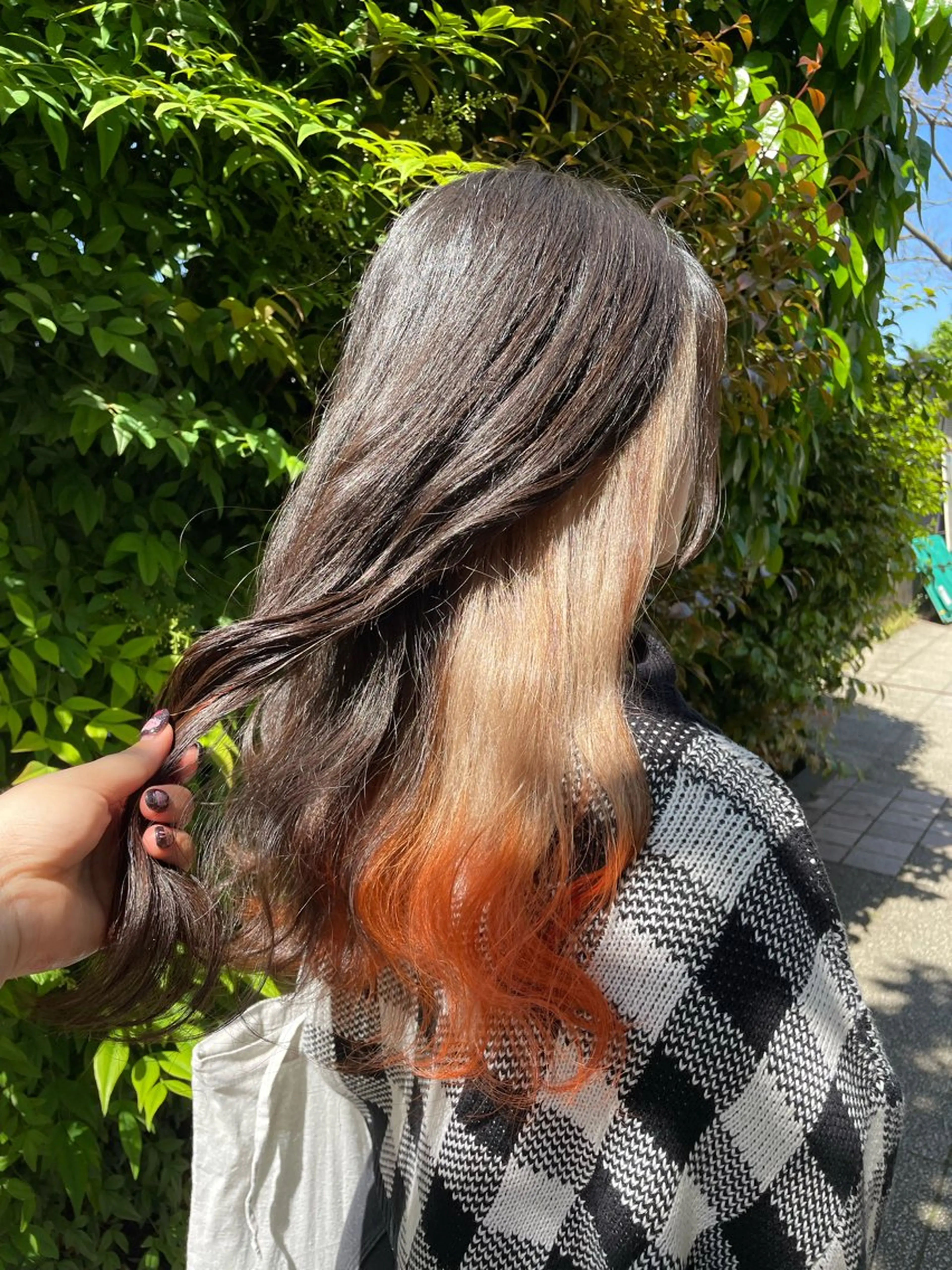 セミロング 👑派手髪/カット 👑ANRYのヘアスタイル