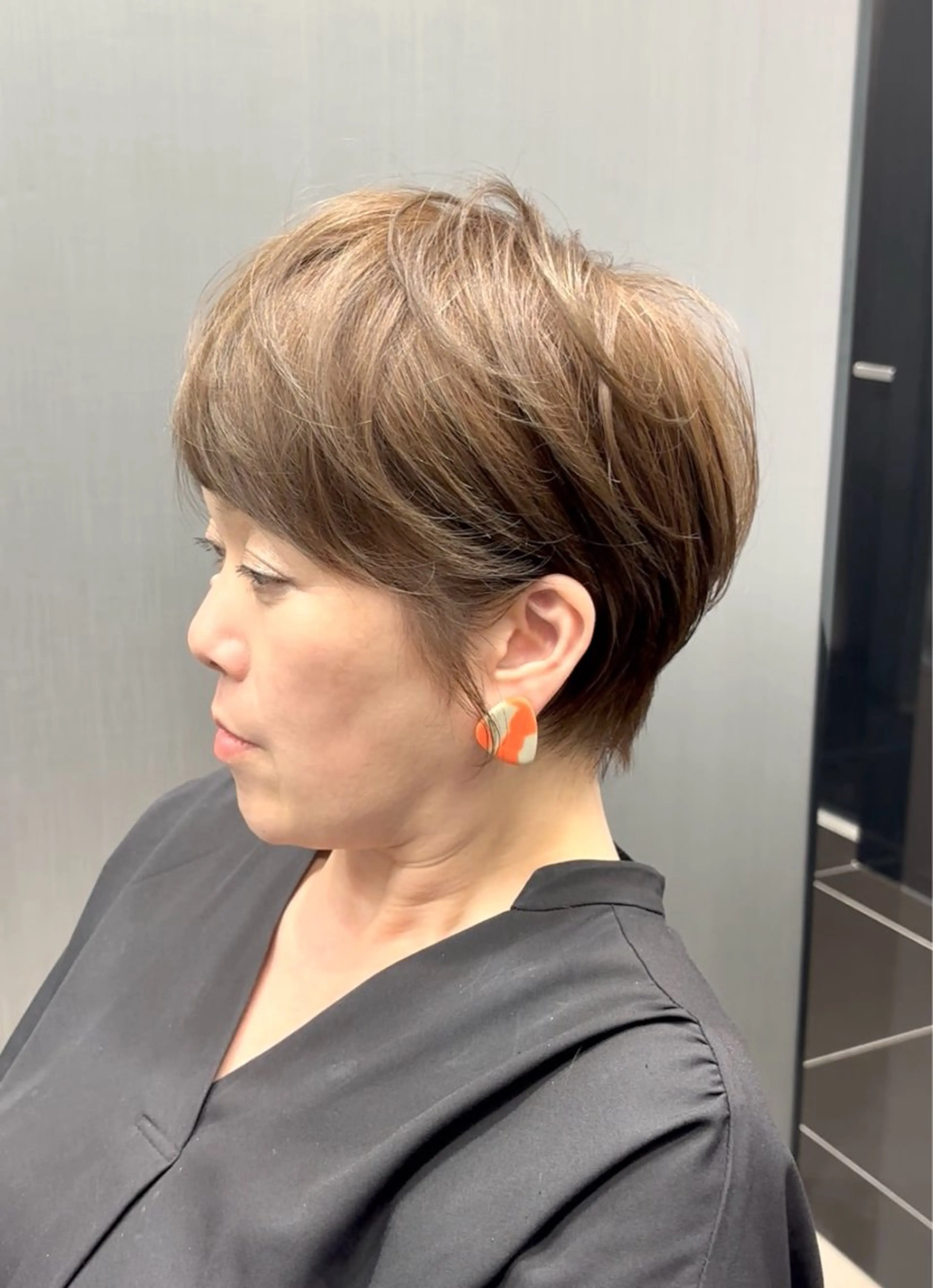 ショート ショートボブ ハンサムショート 丸みショート ボブ くびれヘア HARUKI  MINATO Japan広島紙屋町店所属・hmj紙屋町店 脊戸智志のエステ・リラクイメージ