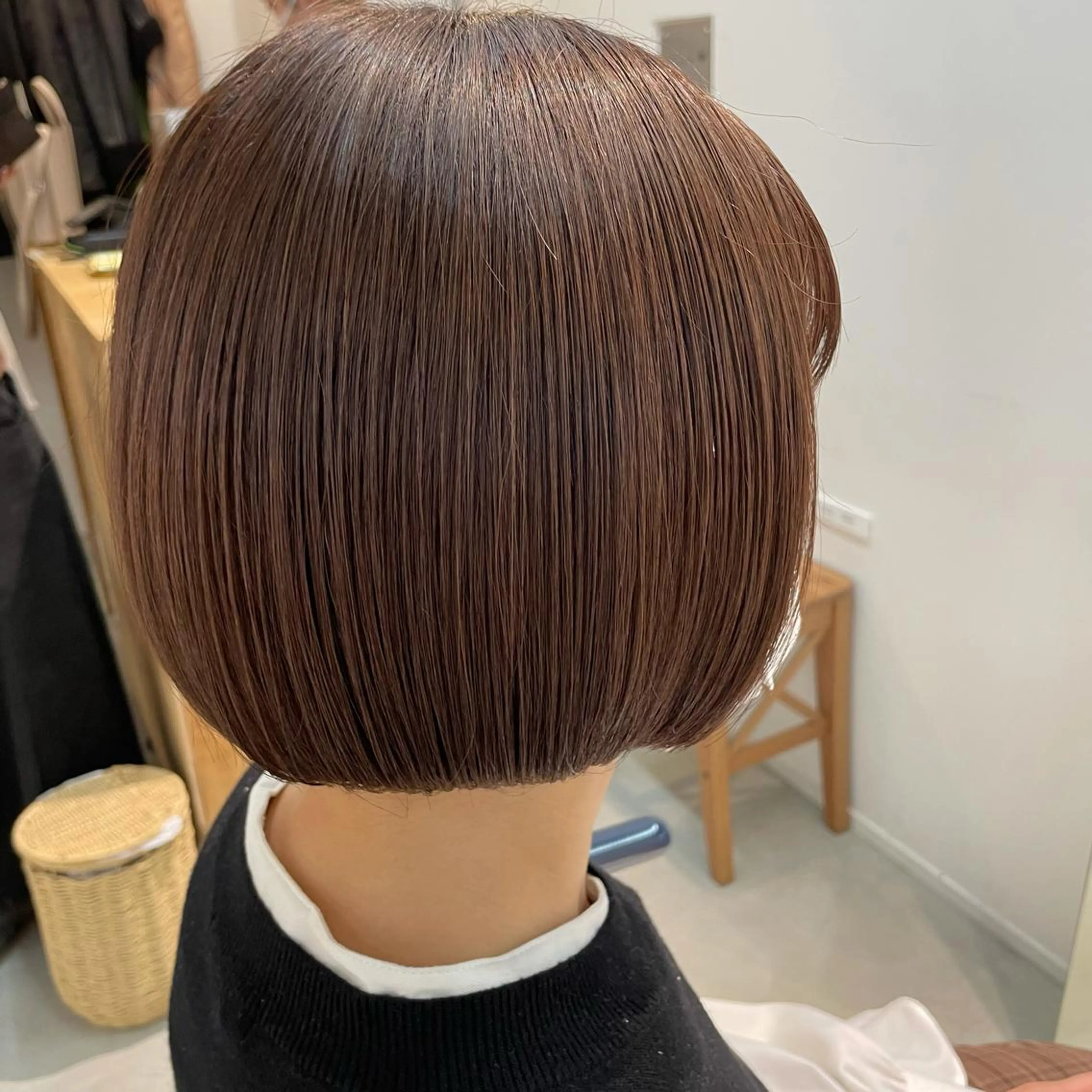 カラー 透明感カラー ピンクカラー ピンクパープル ボブ カット ヘアカラー トリートメント fit/ madokaのヘアスタイル