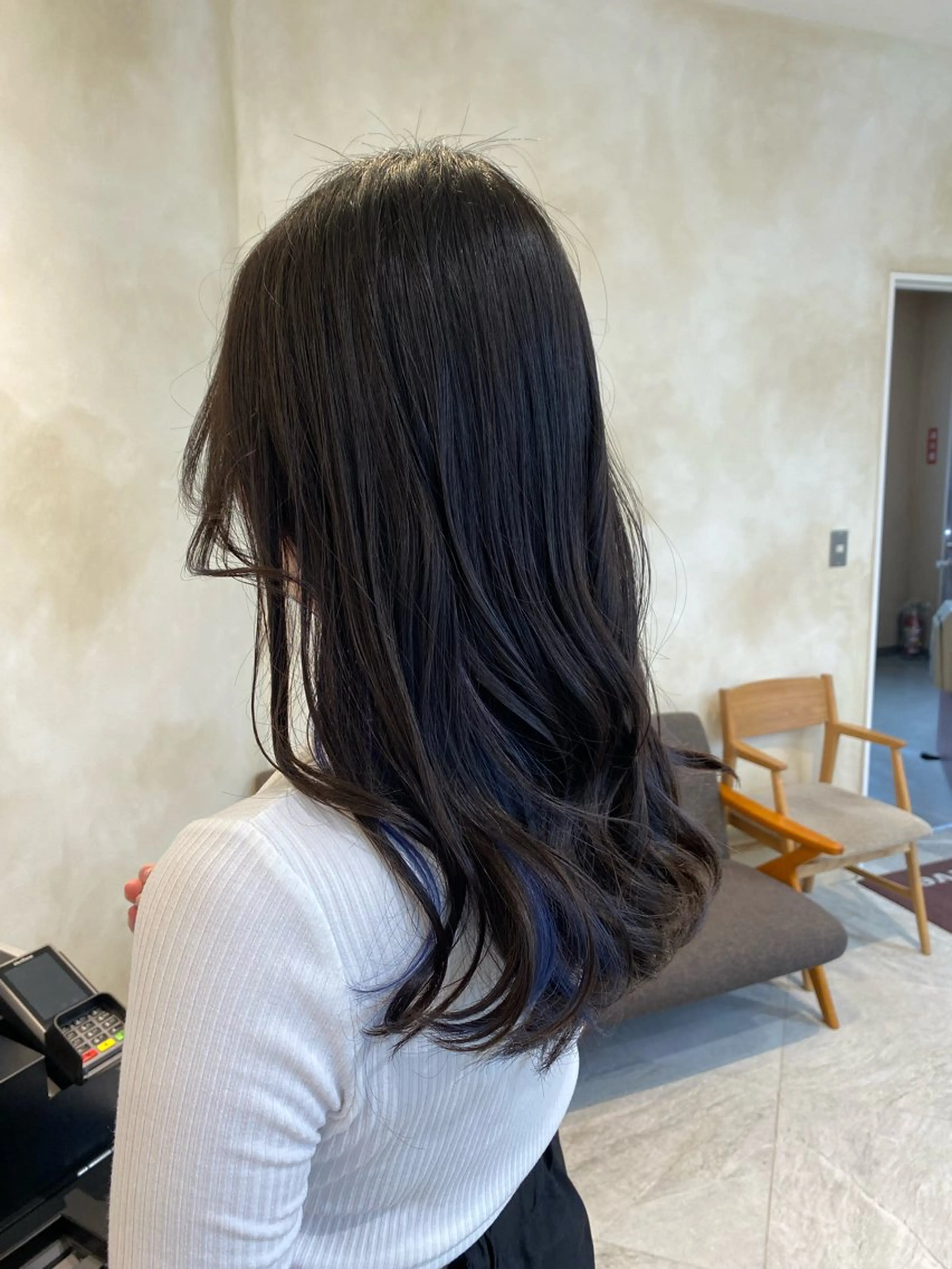 ロング 小顔似合わせ 前田ヒロコのヘアスタイル