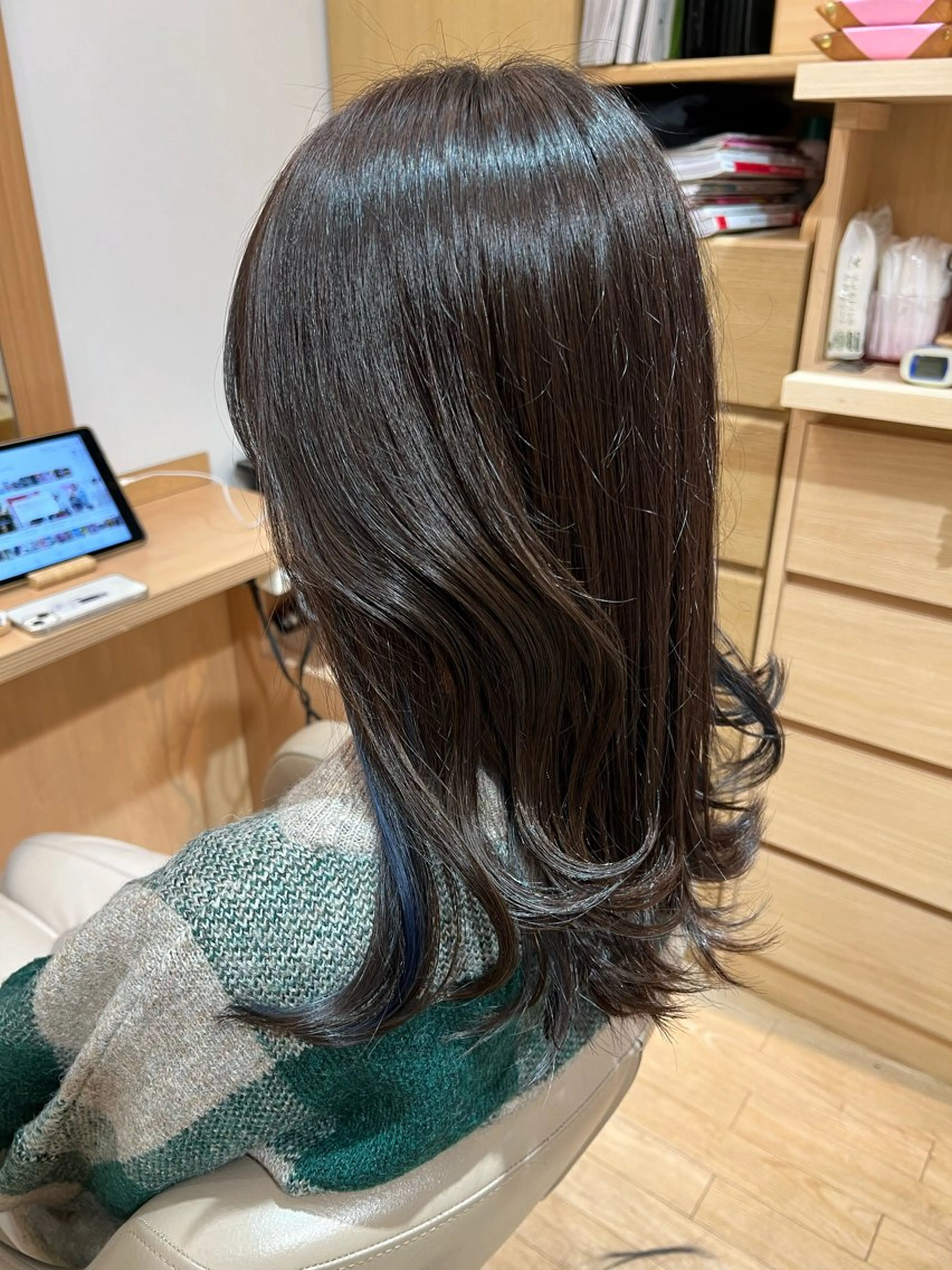 ミディアム ヘアカラー ✨艶髪✨ 透明感カラー　Rinのヘアスタイル