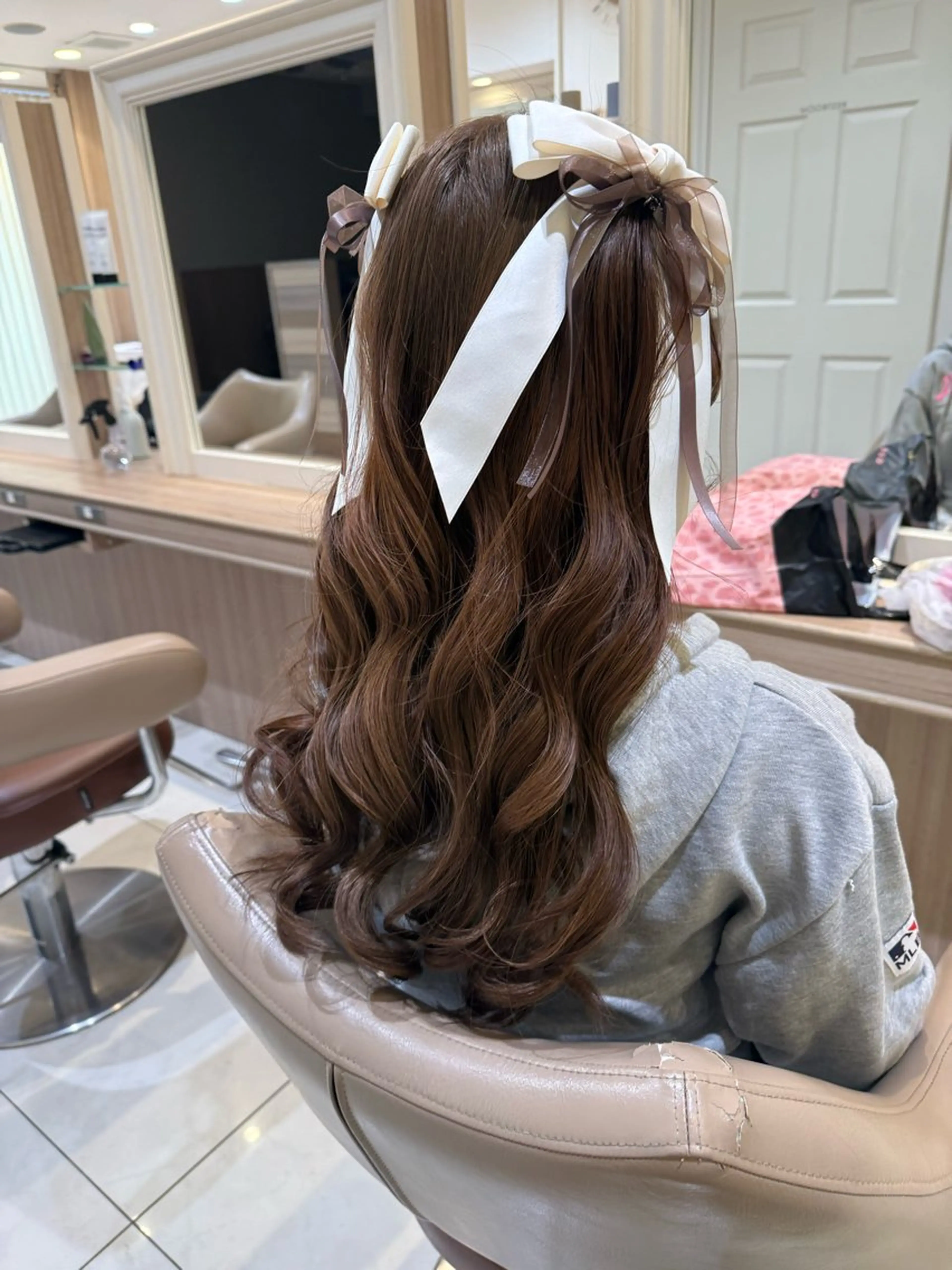 ロング ヘアアレンジ ヘアセット 韓国ヘアメイク🎀/ 縮毛矯正✨山本媛香のヘアスタイル