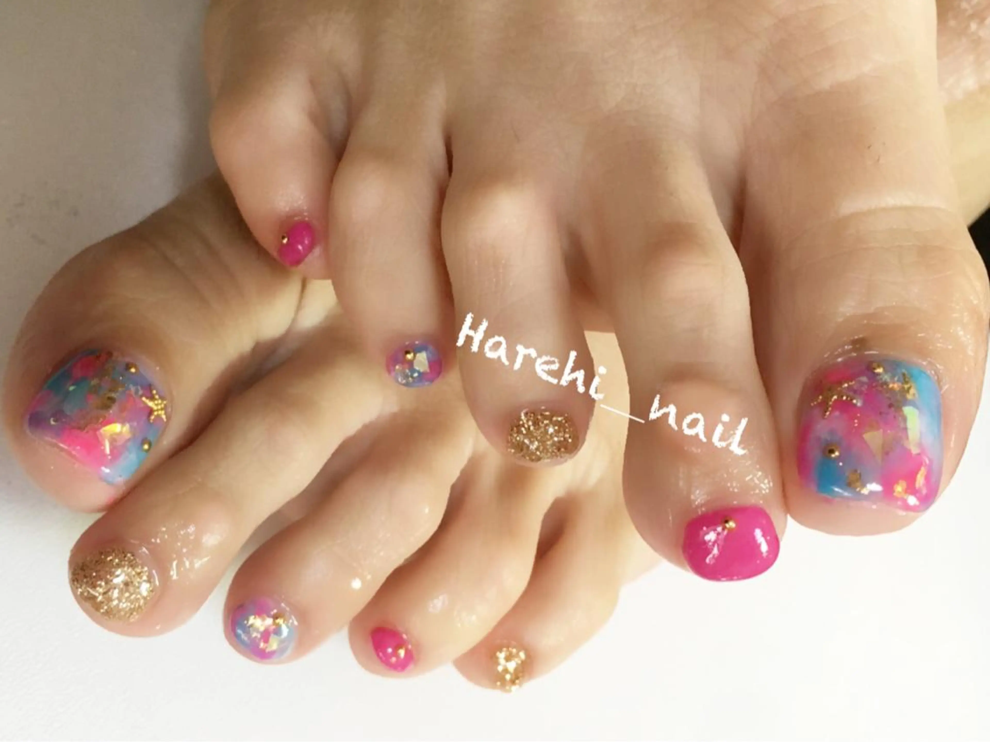 ネイル フットネイル Harehi_ nailのネイルデザイン
