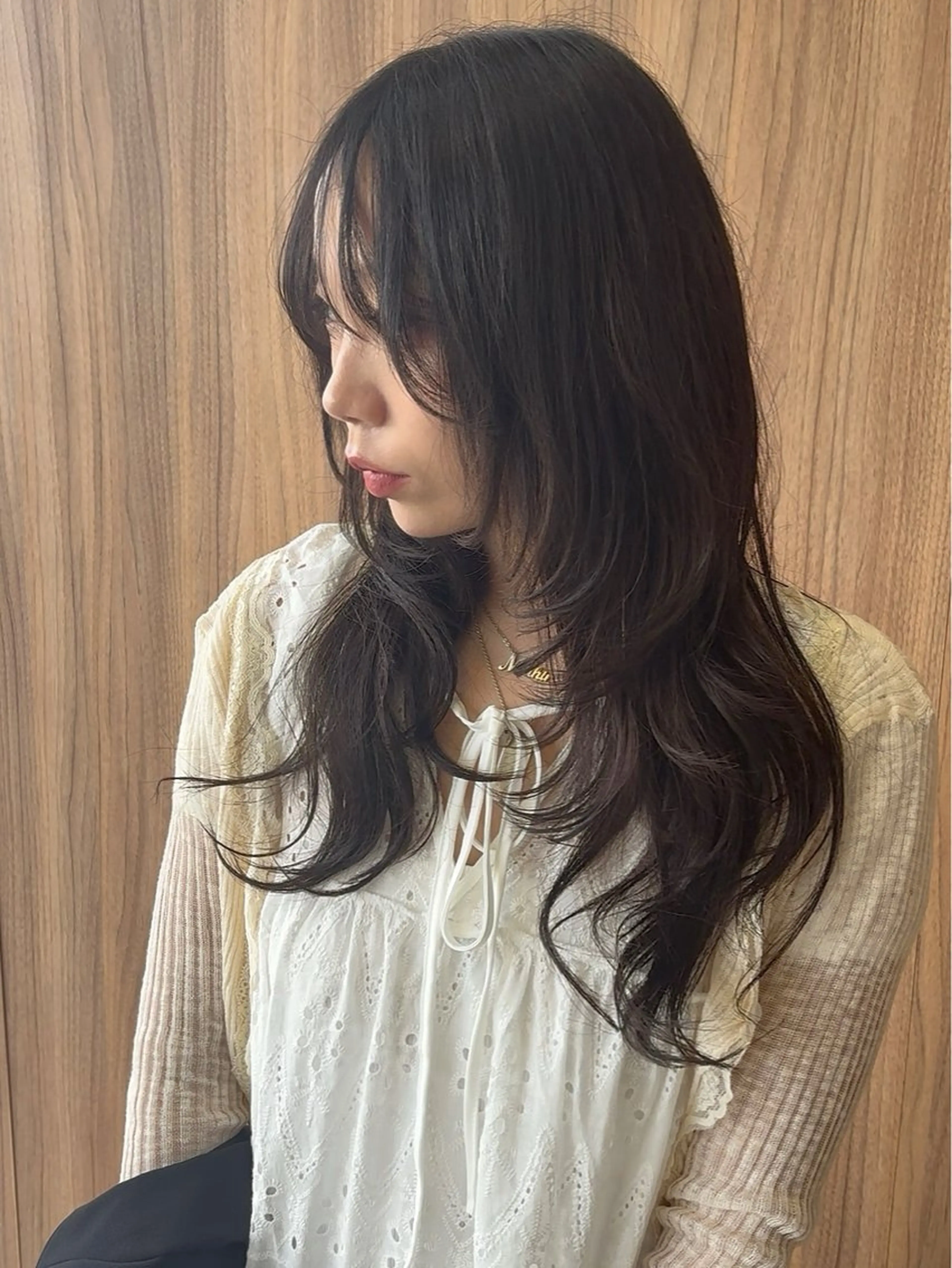 ロング ハッシュカット 韓国風ヘア カット 【透明感カラー】/ 【レイヤー】保坂拓也のヘアスタイル