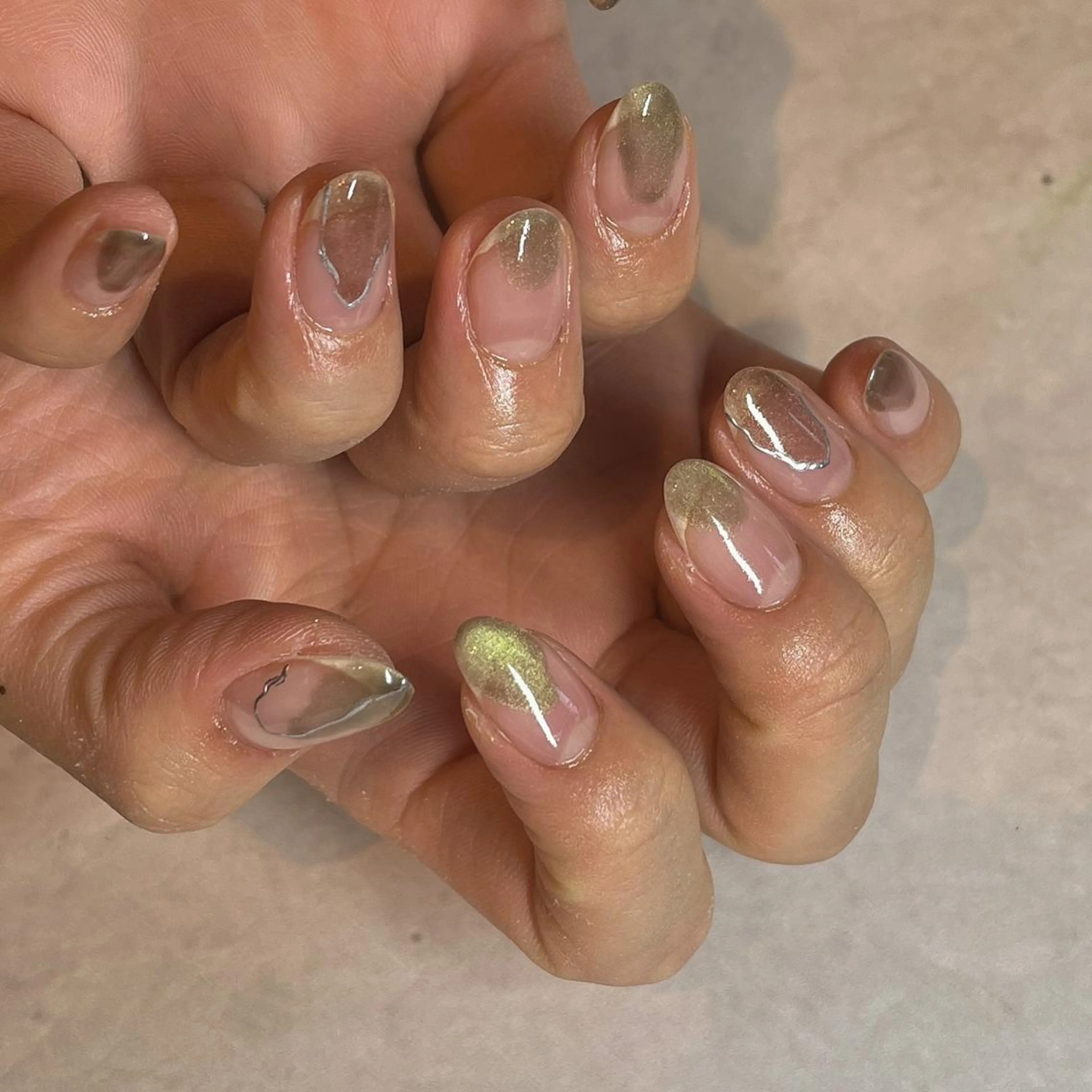 ネイル マグネットネイル フリーランス¨̮⃝ ネイリストOKADAのネイルデザイン