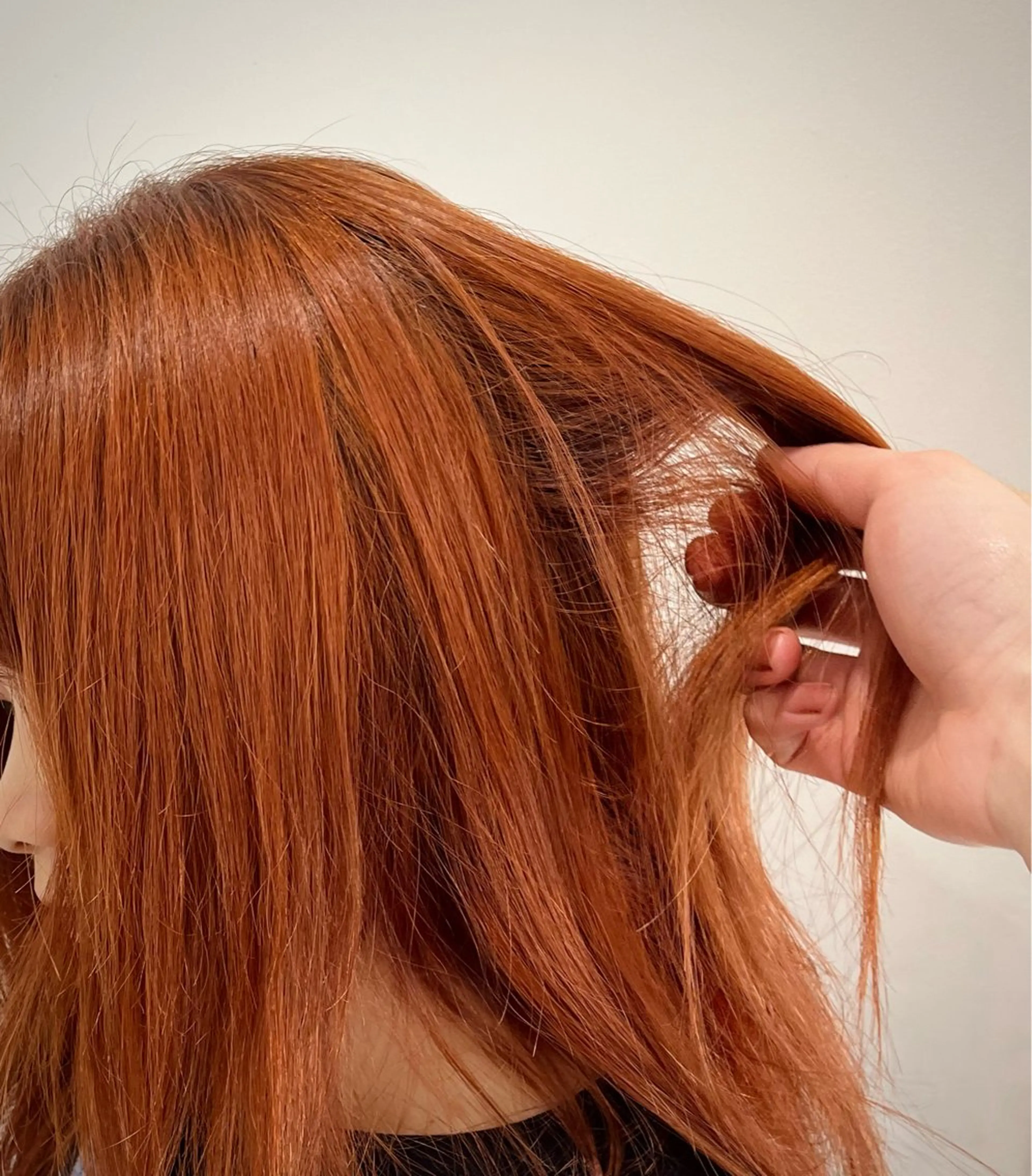 ミディアム カラー 縮毛矯正/ハイトーン /パーマ/前原汐🎐のヘアスタイル