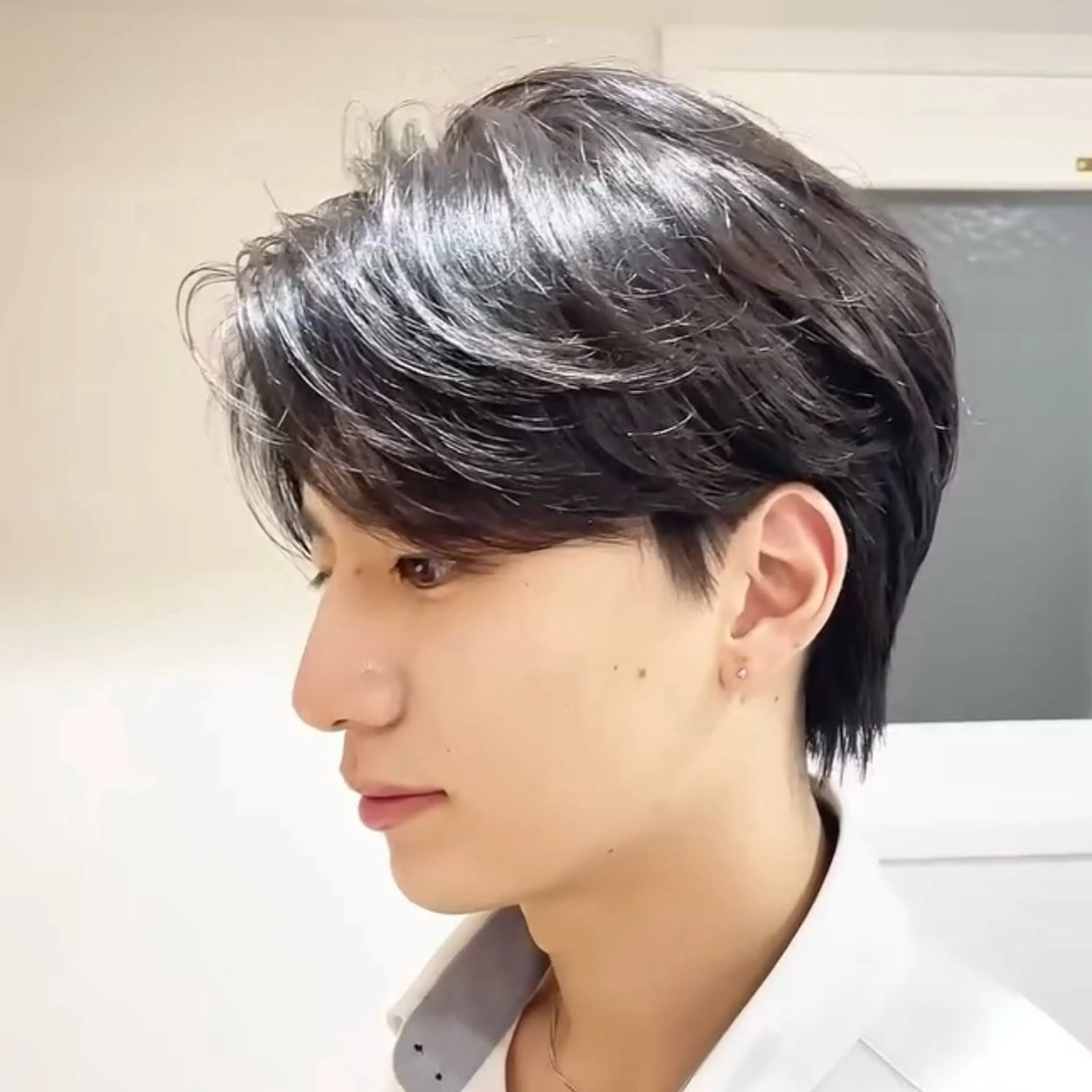 メンズ 透明感カラー ふうか　渋谷のヘアスタイル