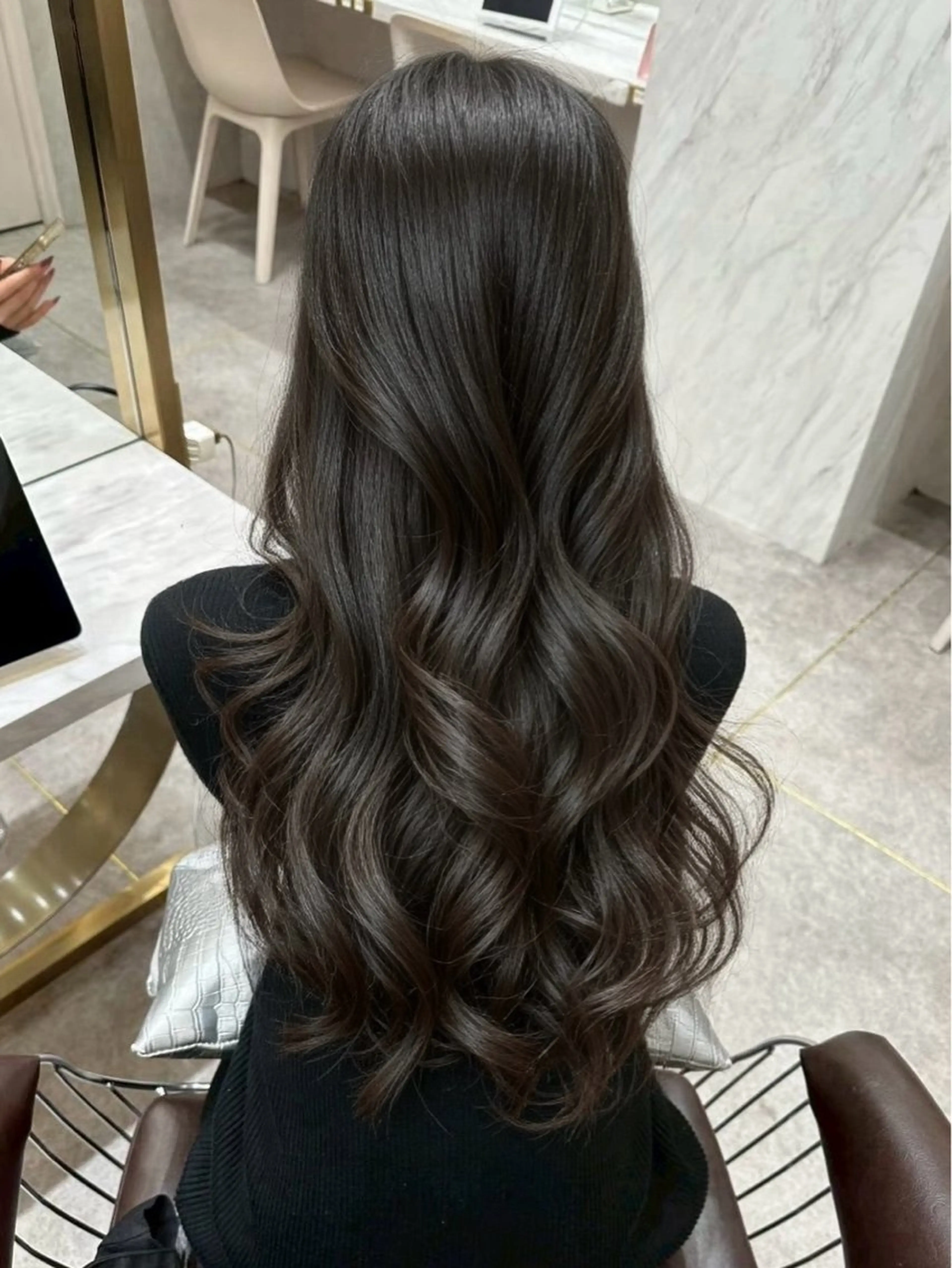 ロング カット ヘアカラー トリートメント ハイトーン特化🤍/ 韓国ボブ / ハルナのヘアスタイル