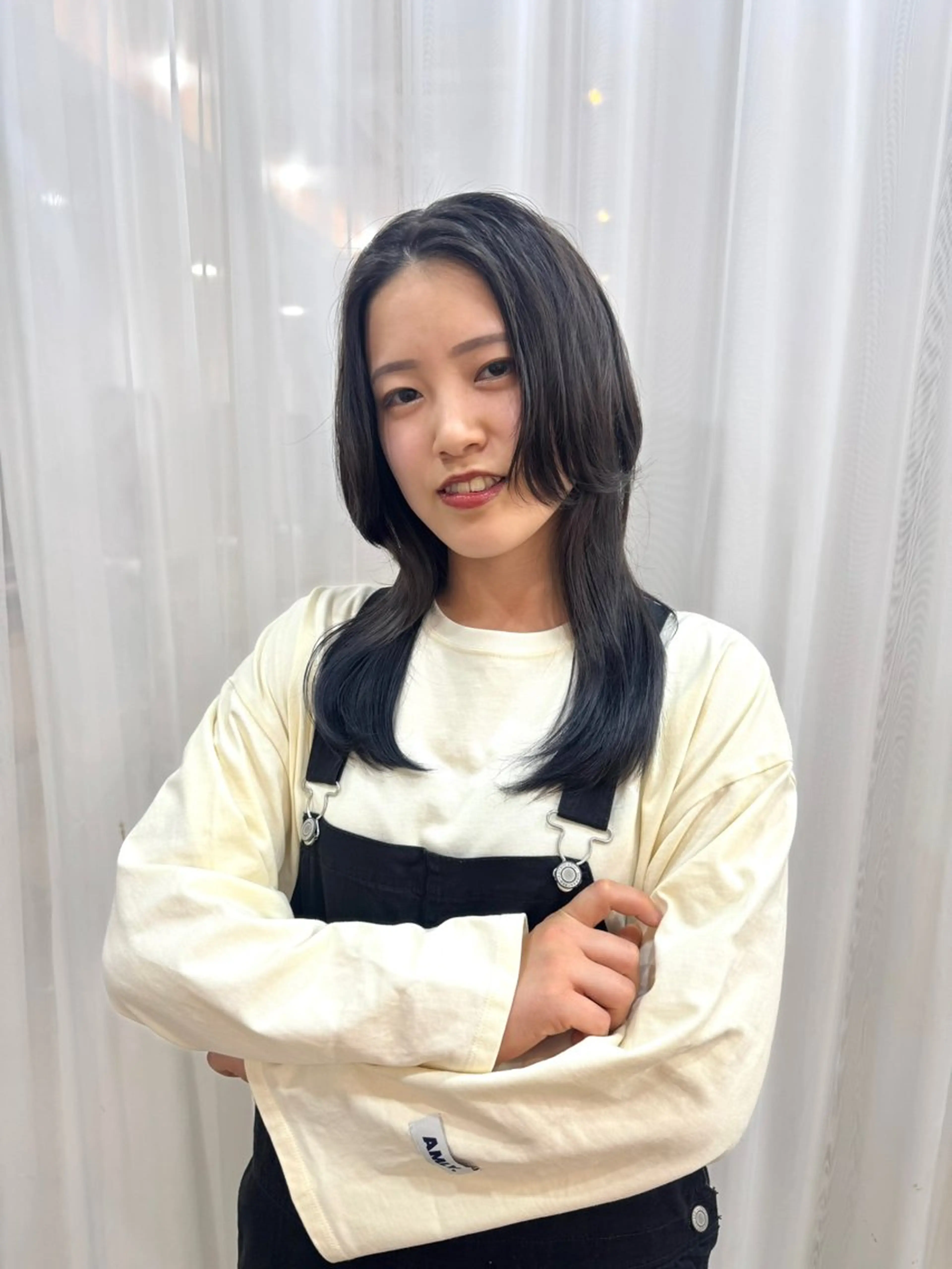 ロング カラー ロングレイヤー ブルーカラー 髪質改善 レイヤーカット ロング 志賀 あずみのヘアスタイル