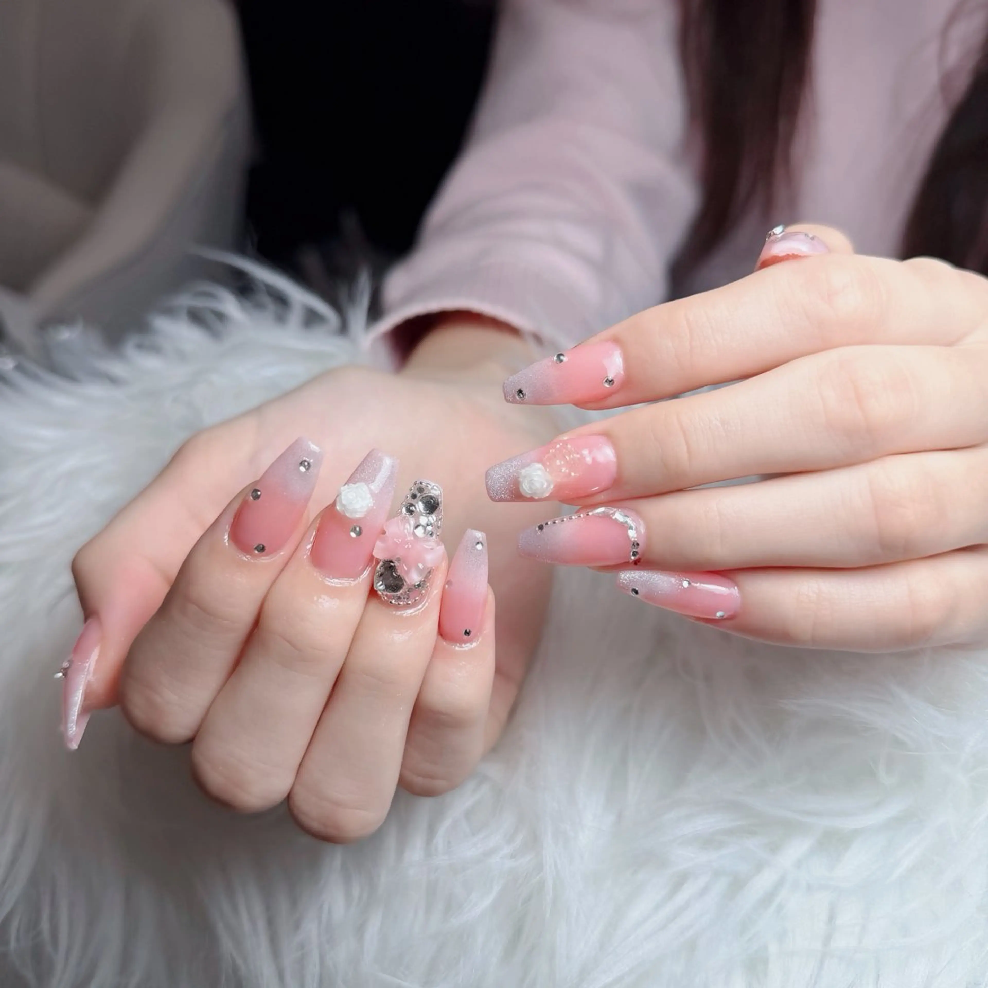 ネイル アートネイル フレンチネイル ジェルネイル 韓国ネイル マグネットネイル ハンドネイル Lenie Nail Okuboのネイルデザイン