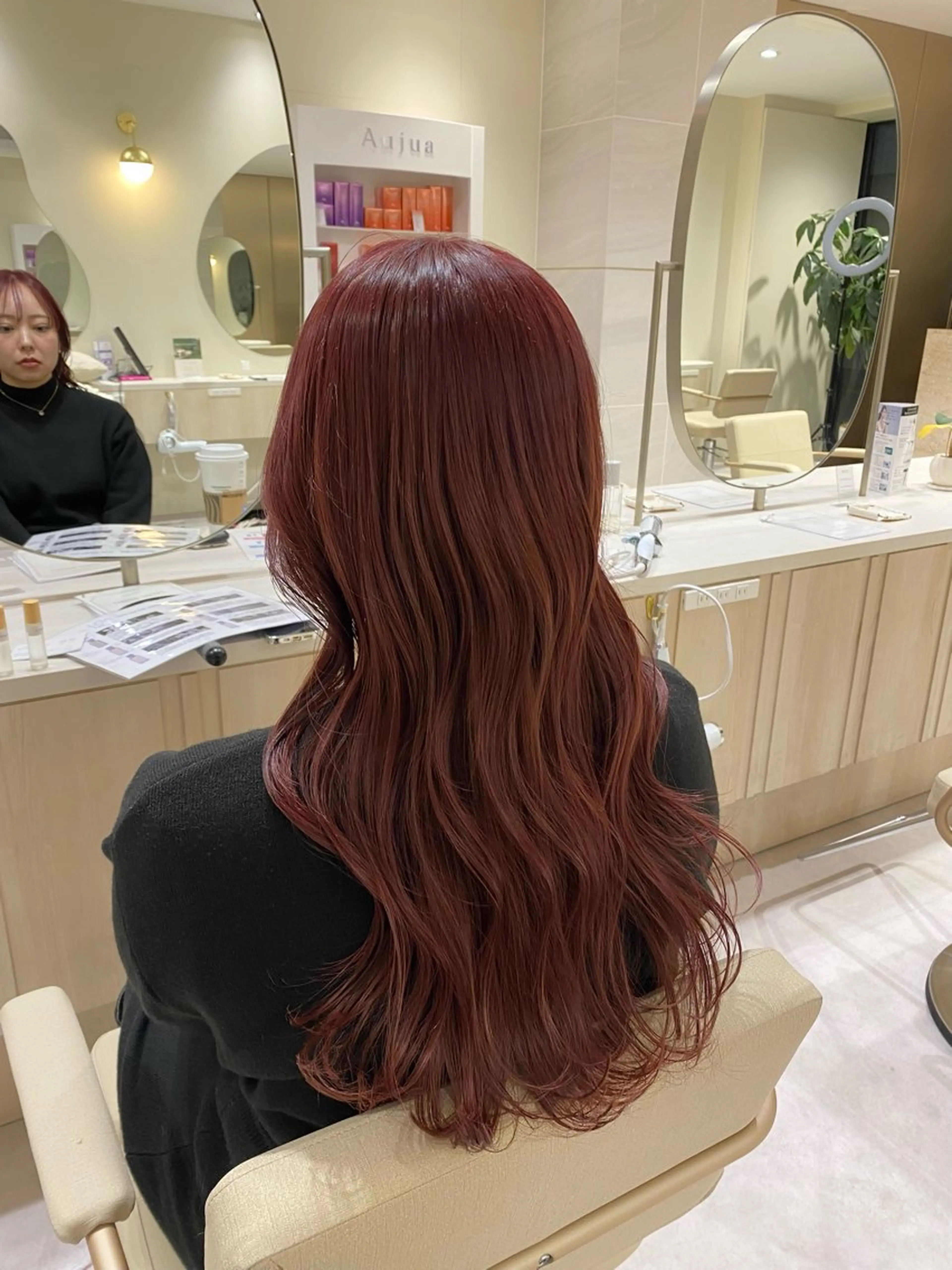 セミロング カラー ブリーチ ブラウンカラー ダブルカラー ブリーチなしカラー ピンクカラー カット ヘアカラー Ms.CHARM所属・透明感カラー🌿 グレージュ🐺陽介のヘアスタイル