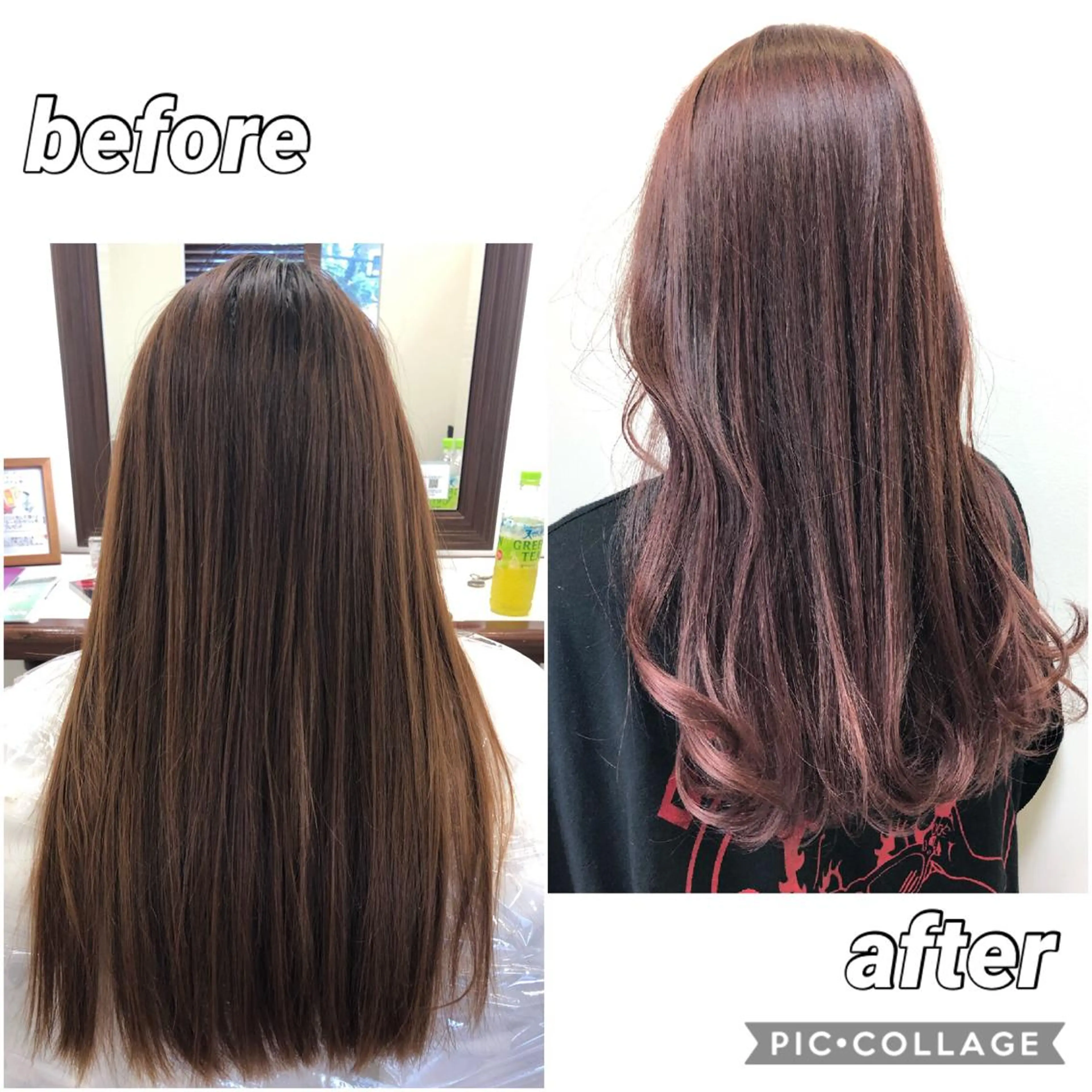 ロング カラー ピンクカラー ヘアカラー トリートメント 🫧髪質改善×艶髪 🫧根本泰成🫧のヘアスタイル