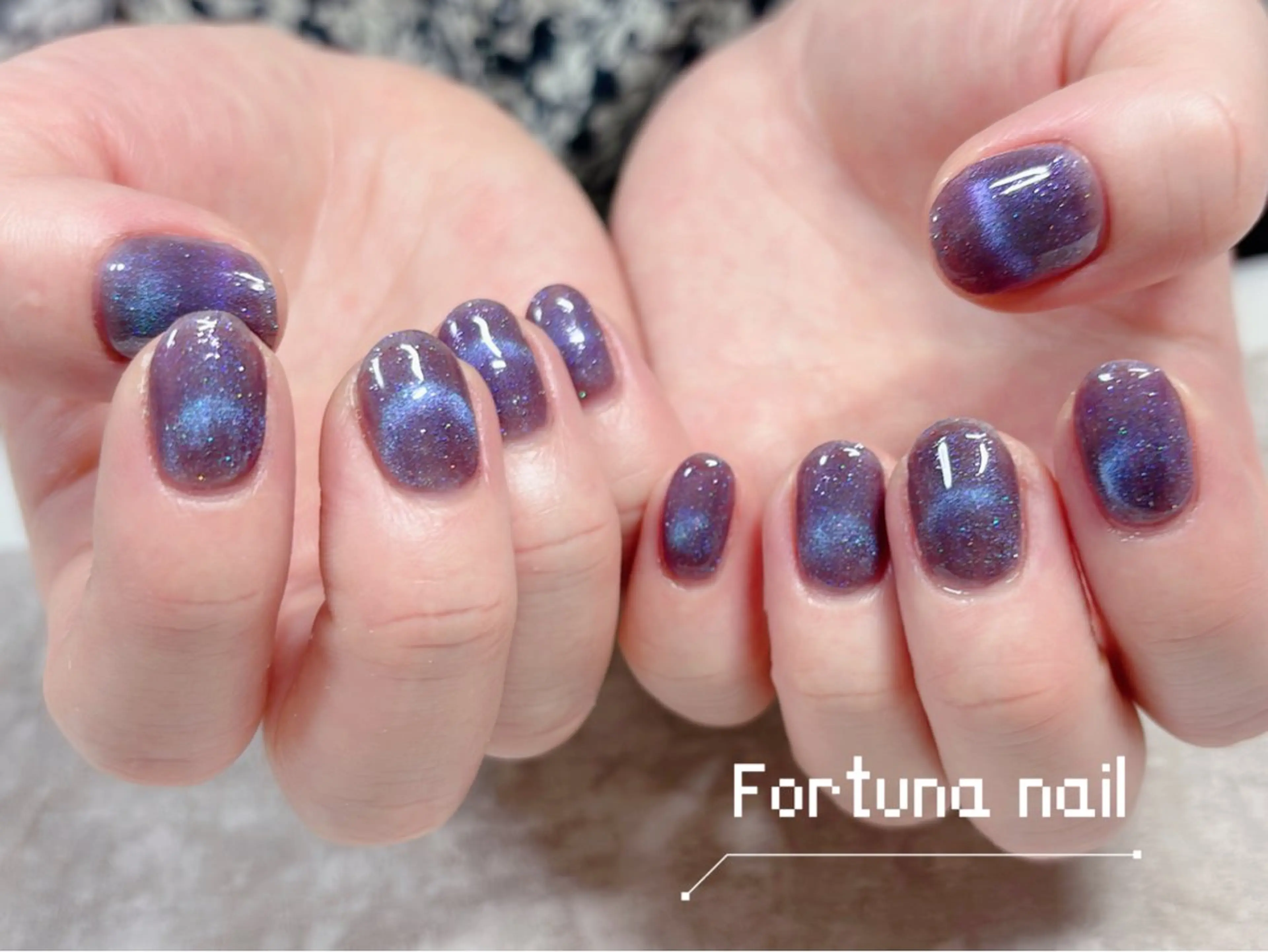 ネイル フラッシュネイル マグネットネイル ハンドネイル ハンドケア Nail •Head スパFortunaのネイルデザイン