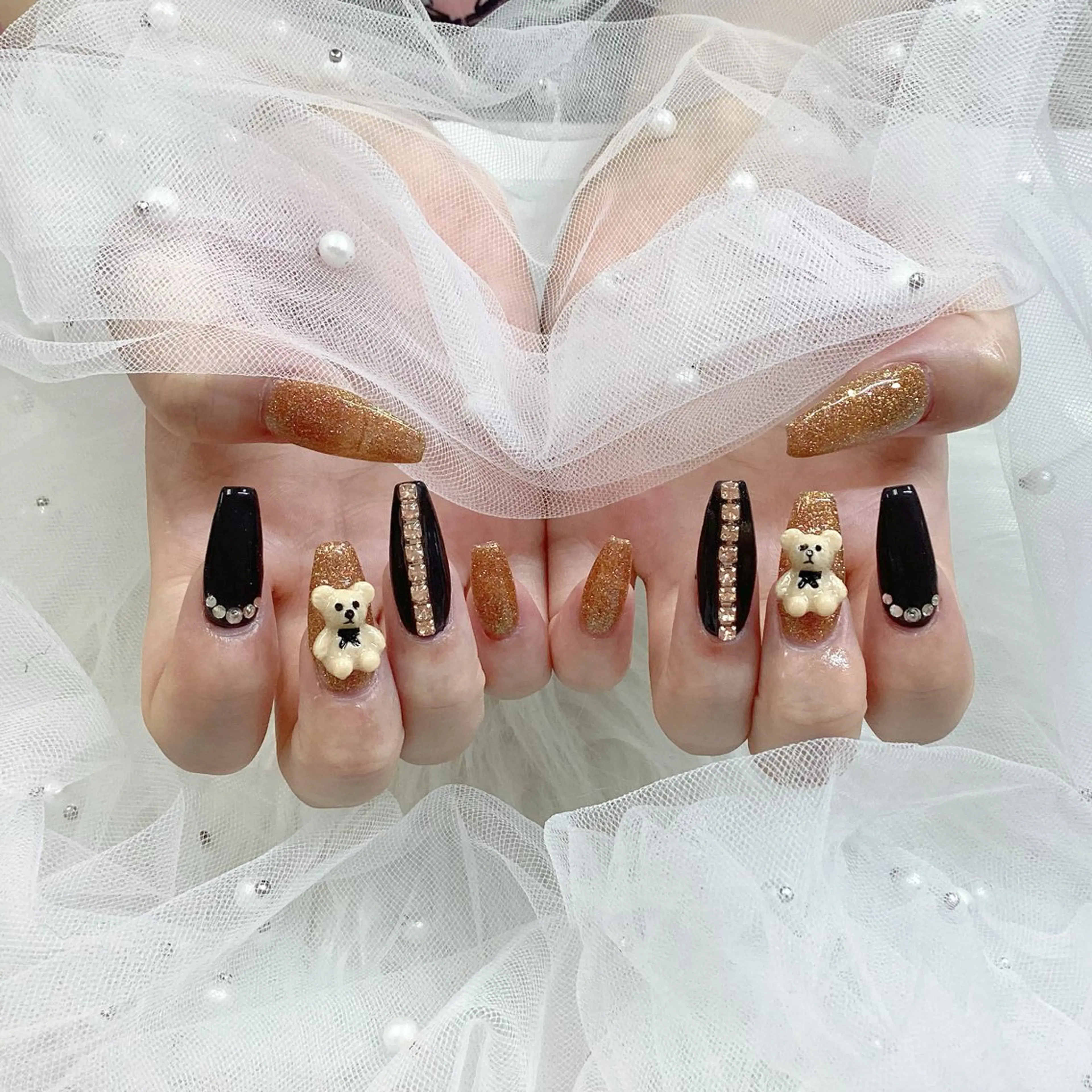 ネイル パーツ全部¥110 サロンミミのネイルデザイン