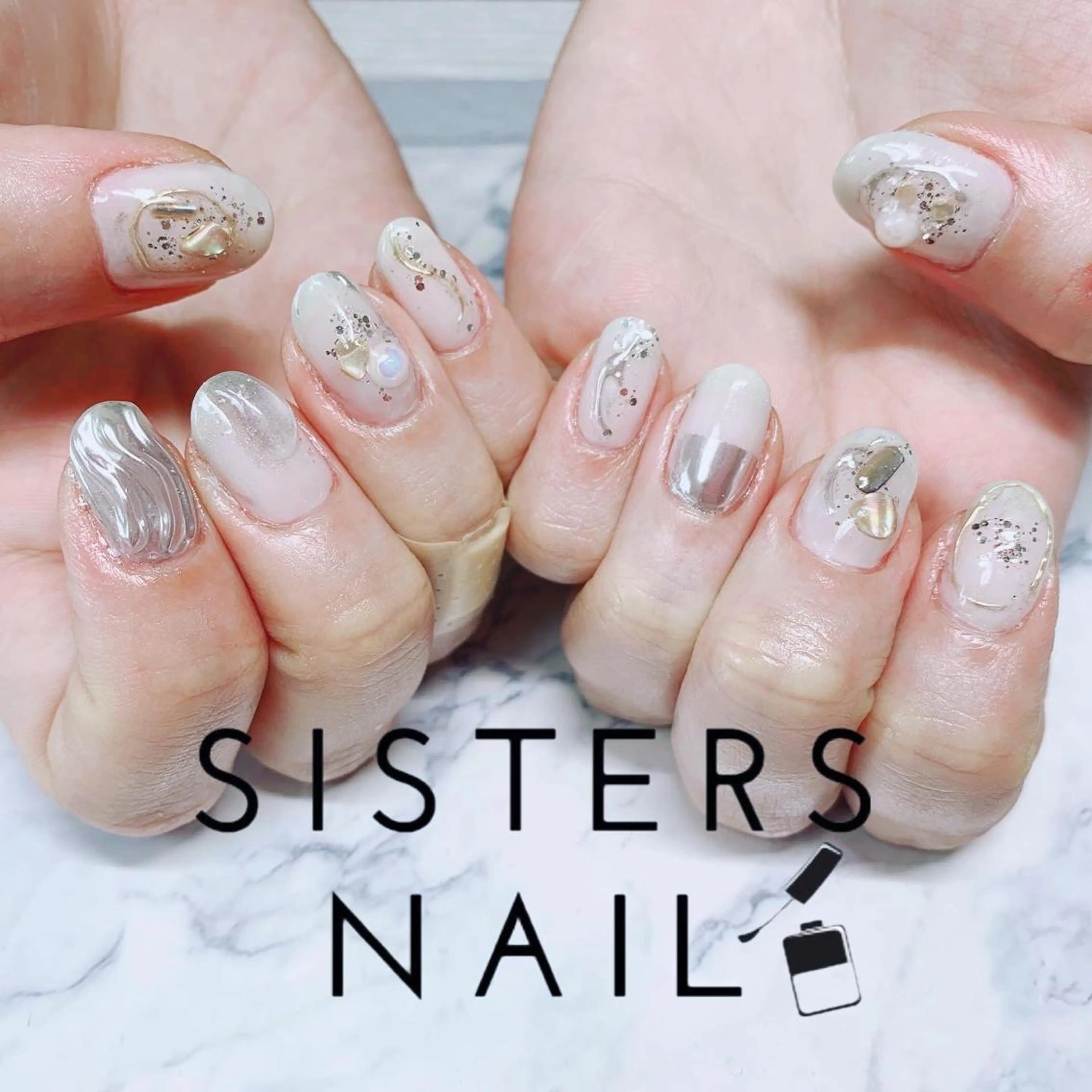 ネイル ハンドネイル ハンドケア sisters nail.fのネイルデザイン