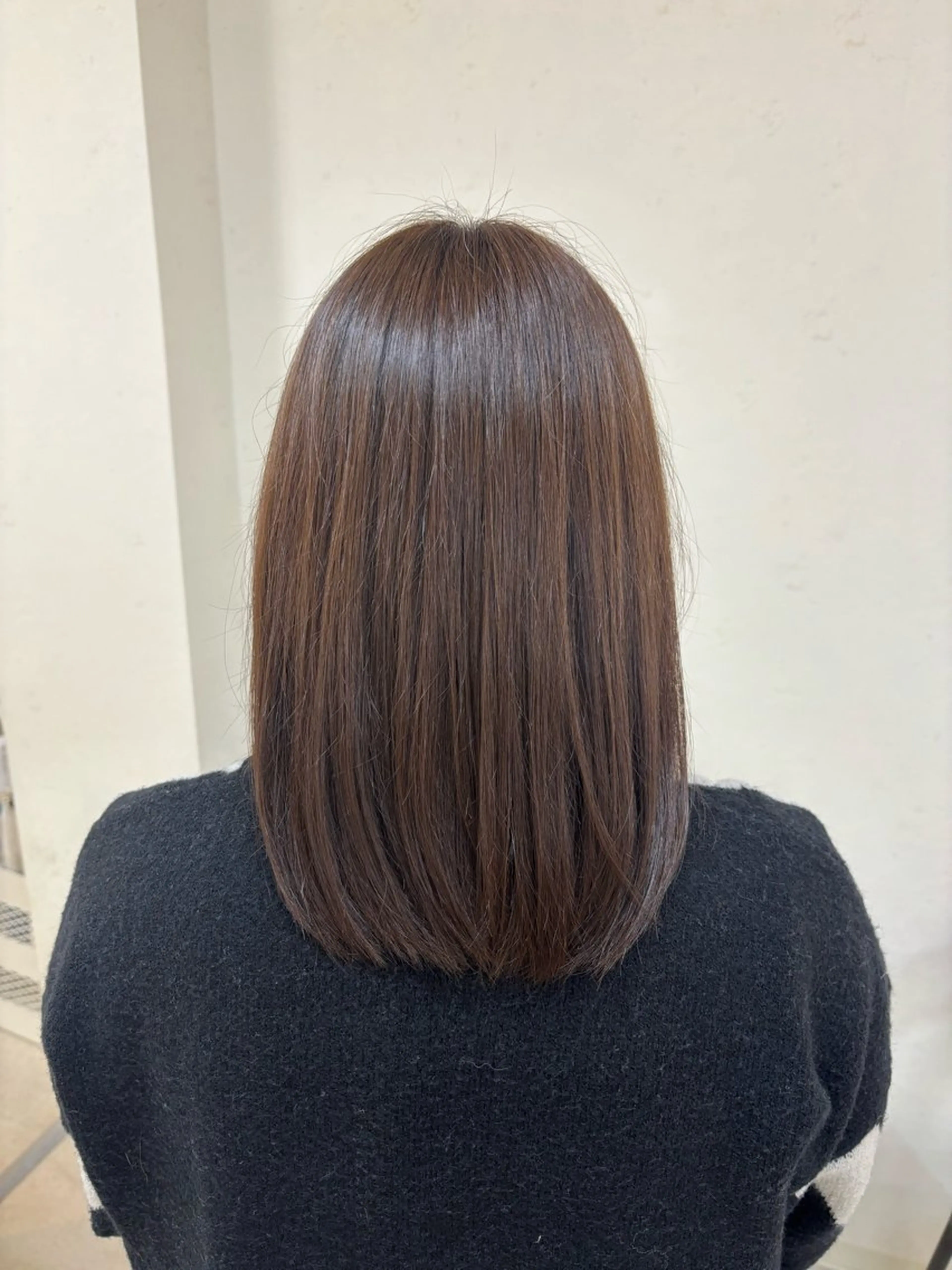 ミディアム カラー ブラウンカラー 透明感カラー トリートメント ヘアカラー LAMP柏 🦊かなえのヘアスタイル