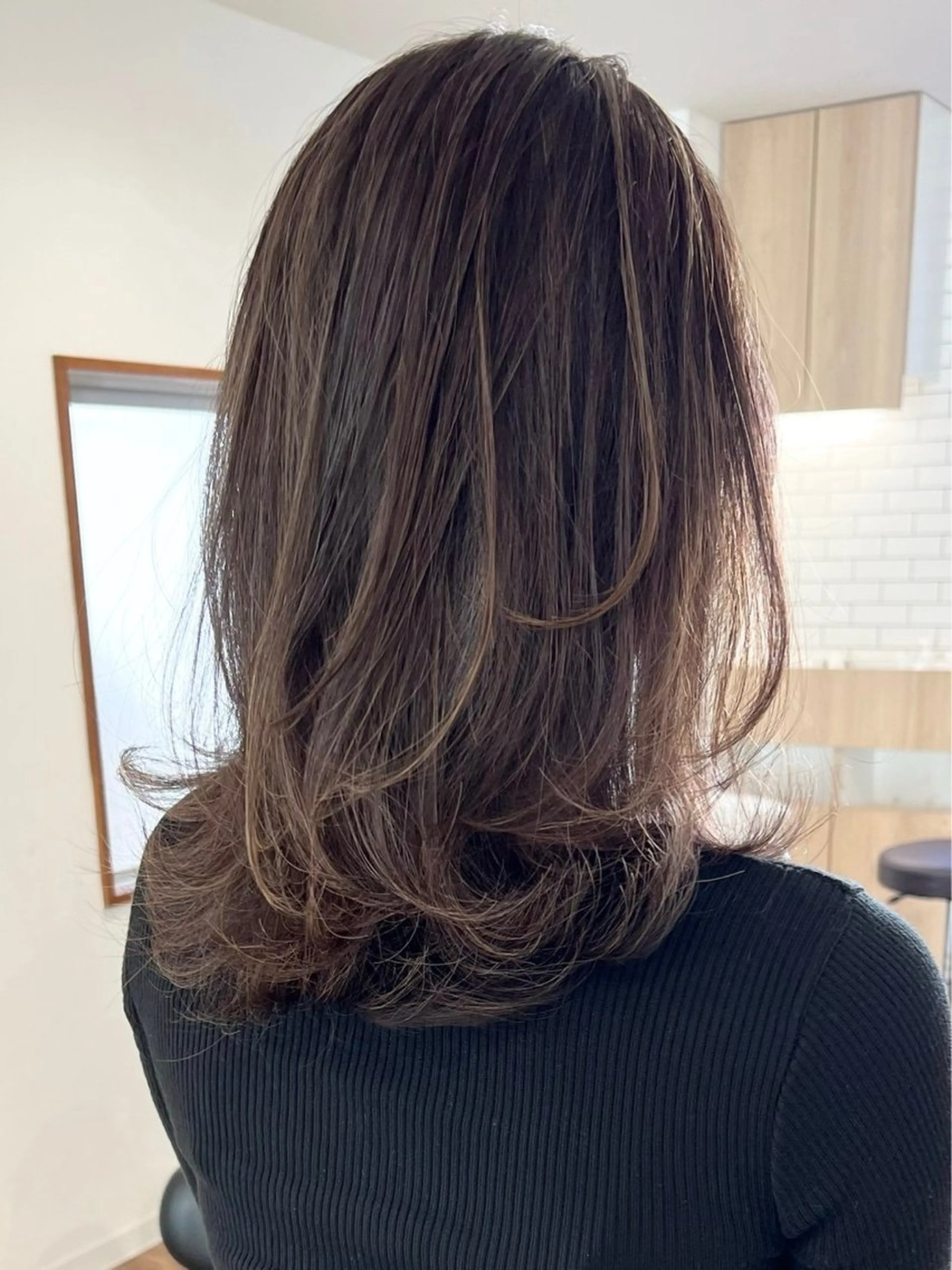 セミロング カラー 🫧MANA レイヤーカット🌙のヘアスタイル