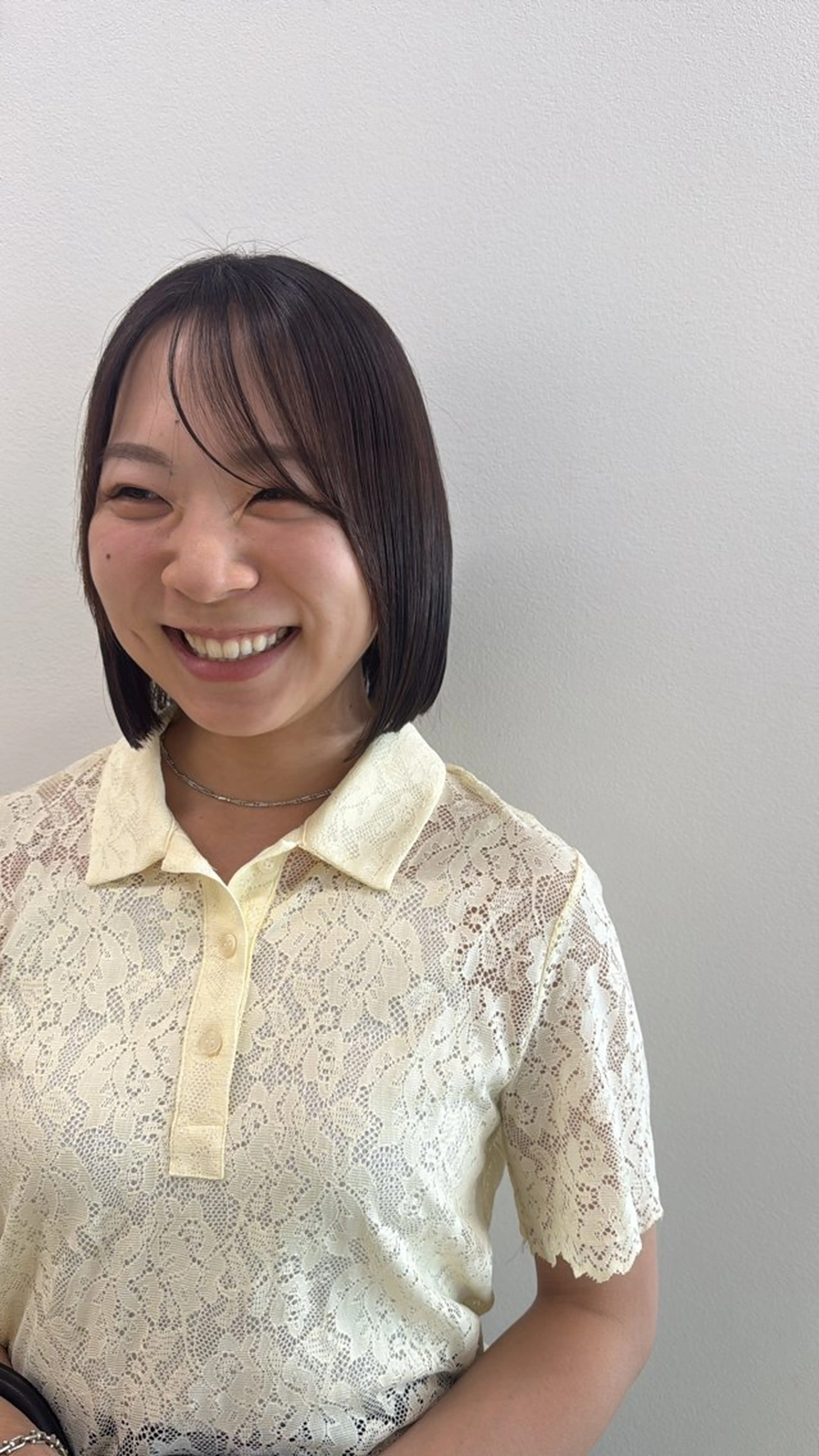 ミディアム 縮毛矯正 韓国/ヘアアレンジ/ 髪質改善/夏美のヘアスタイル