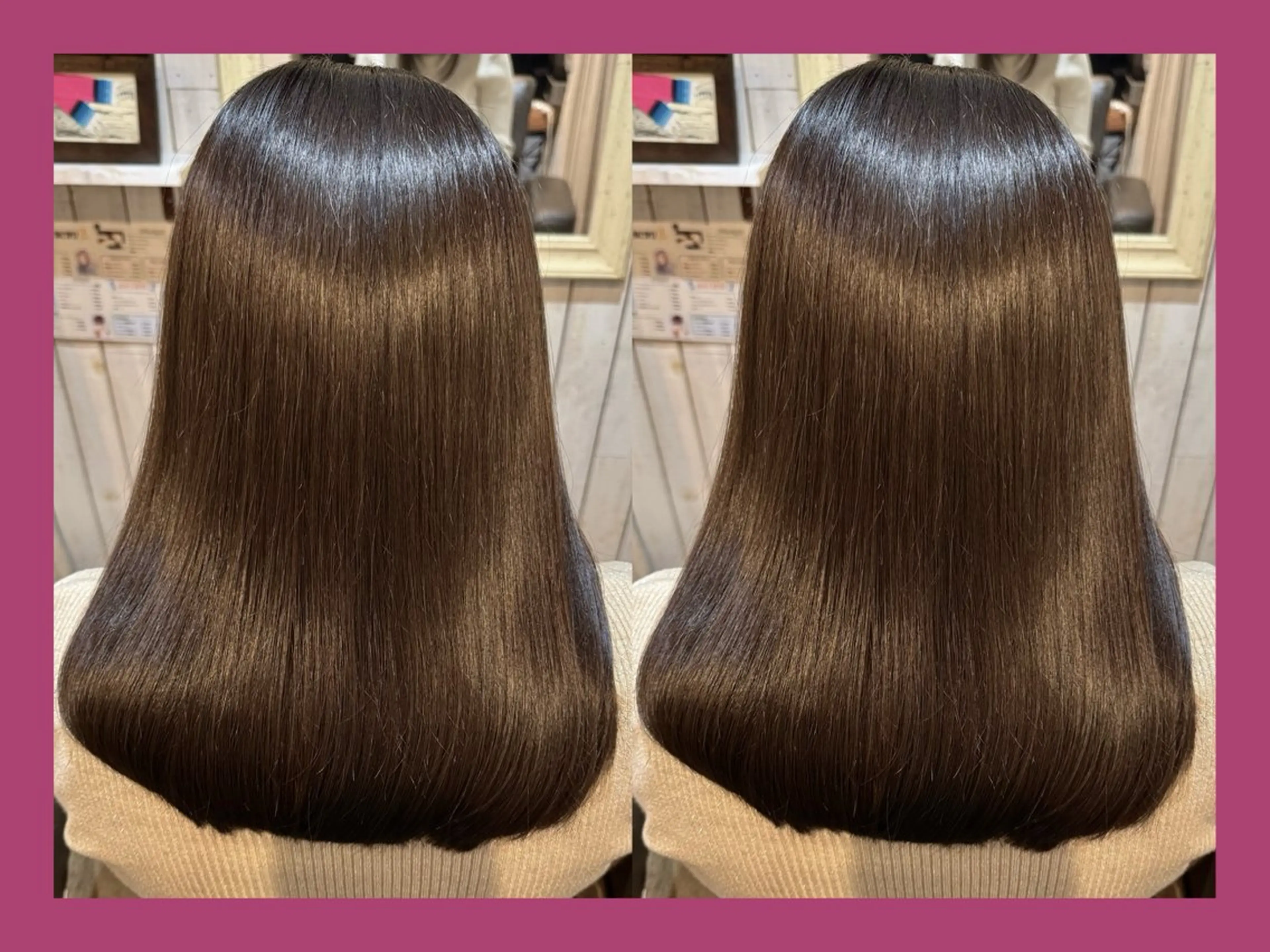 セミロング カラー 髪質改善 カット ヘアカラー トリートメント 髪質改善/ハイトーン /茅ヶ崎/YUKAのヘアスタイル